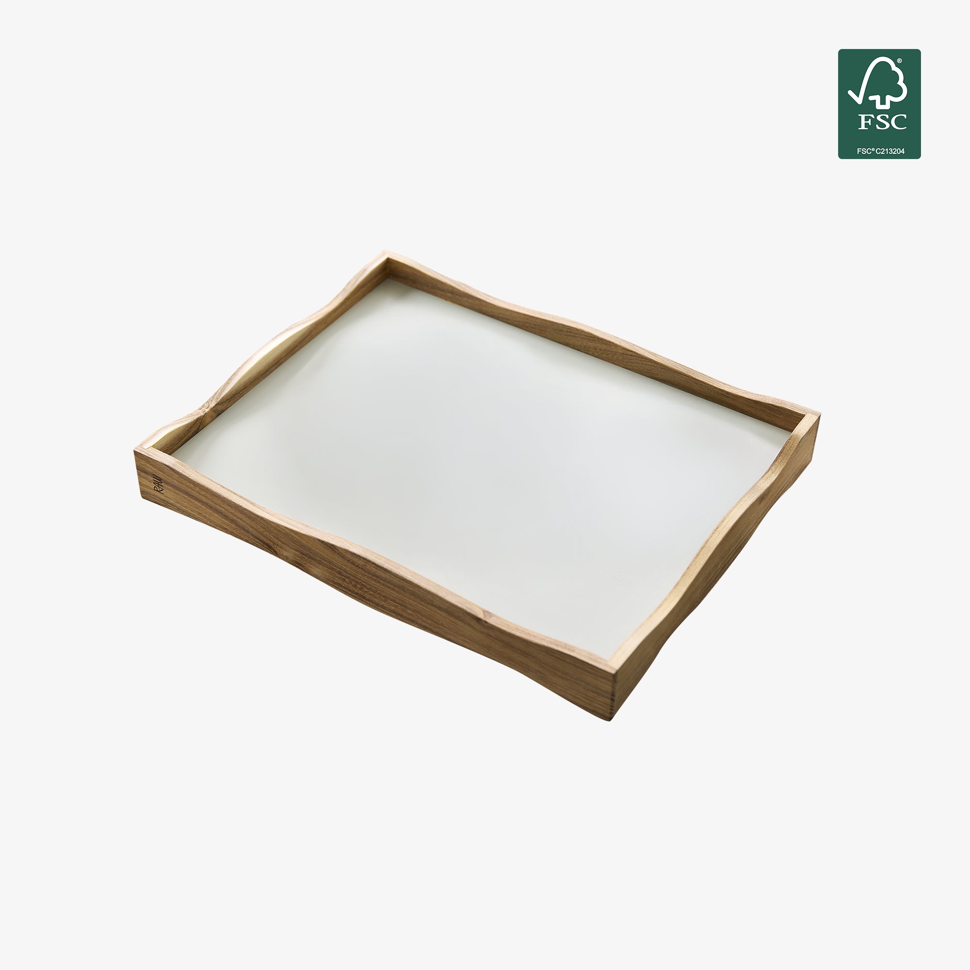 RAW Teak vendbar bakke 38 cm | Natural