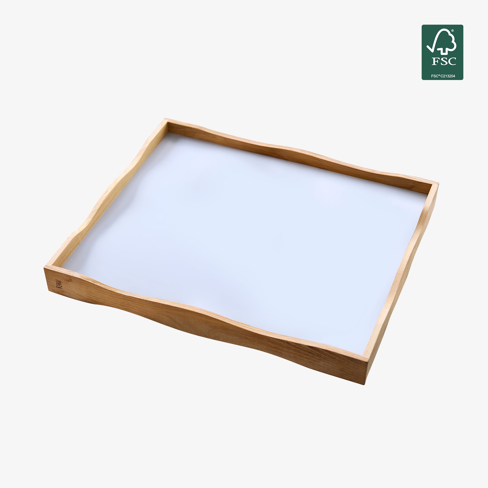 RAW Teak vendbar bakke 45 cm | Natural