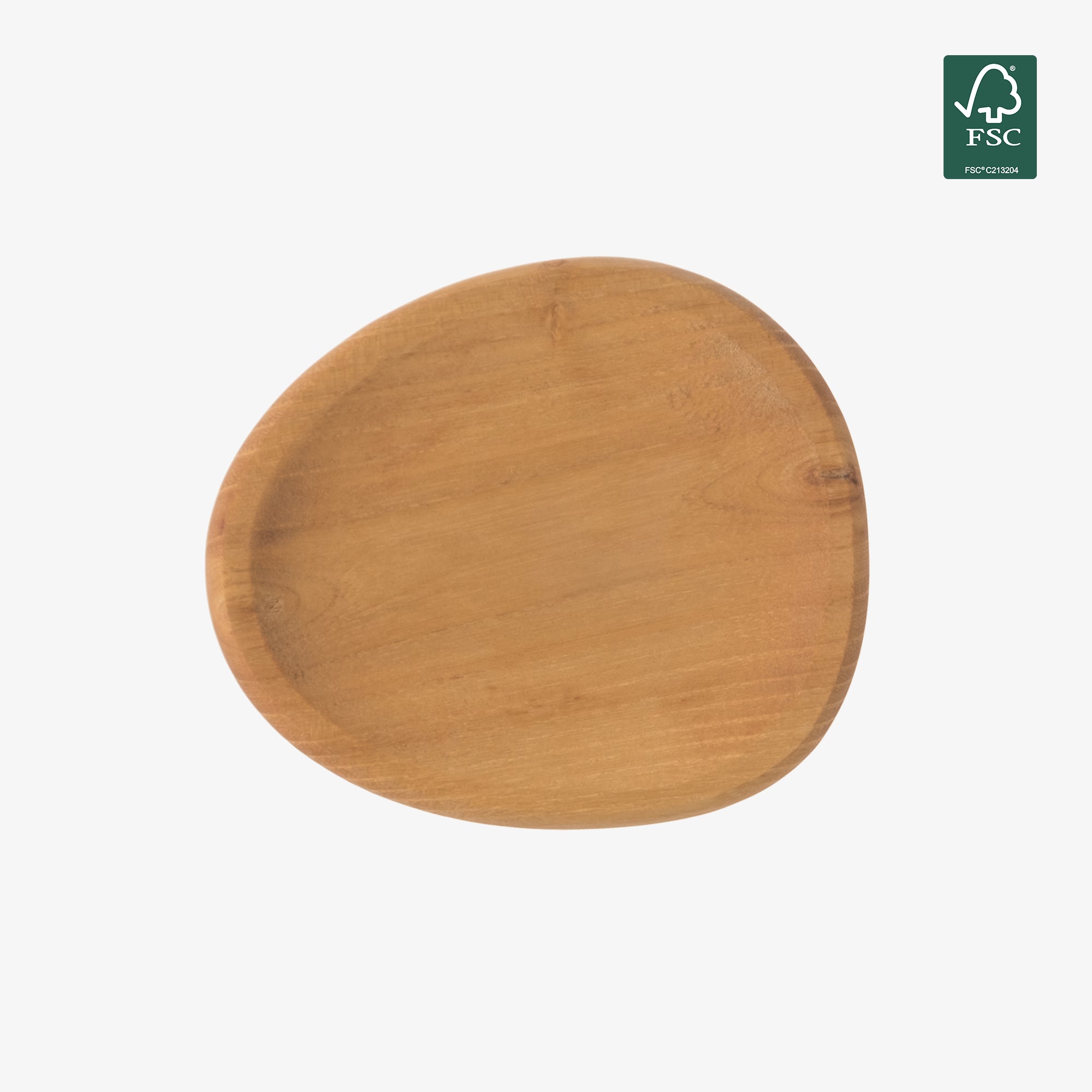 RAW Teak partyplate 2 stk. | Natural