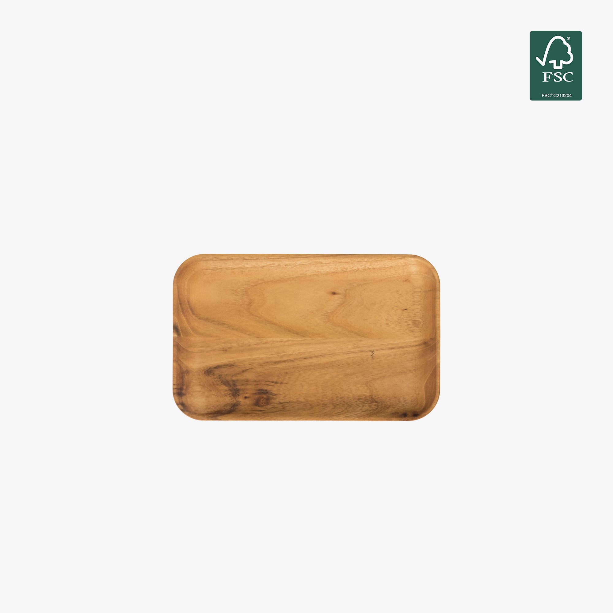 RAW Teak rektangulær frokosttallerken | Natural