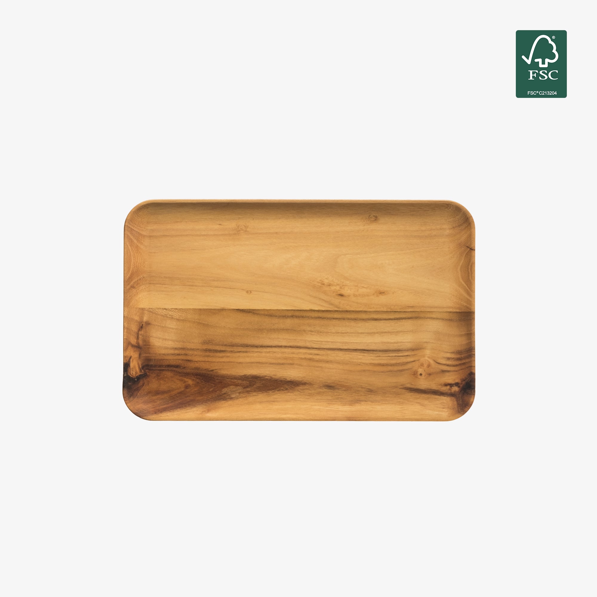 RAW Teak rektangulær middagstallerken | Natural