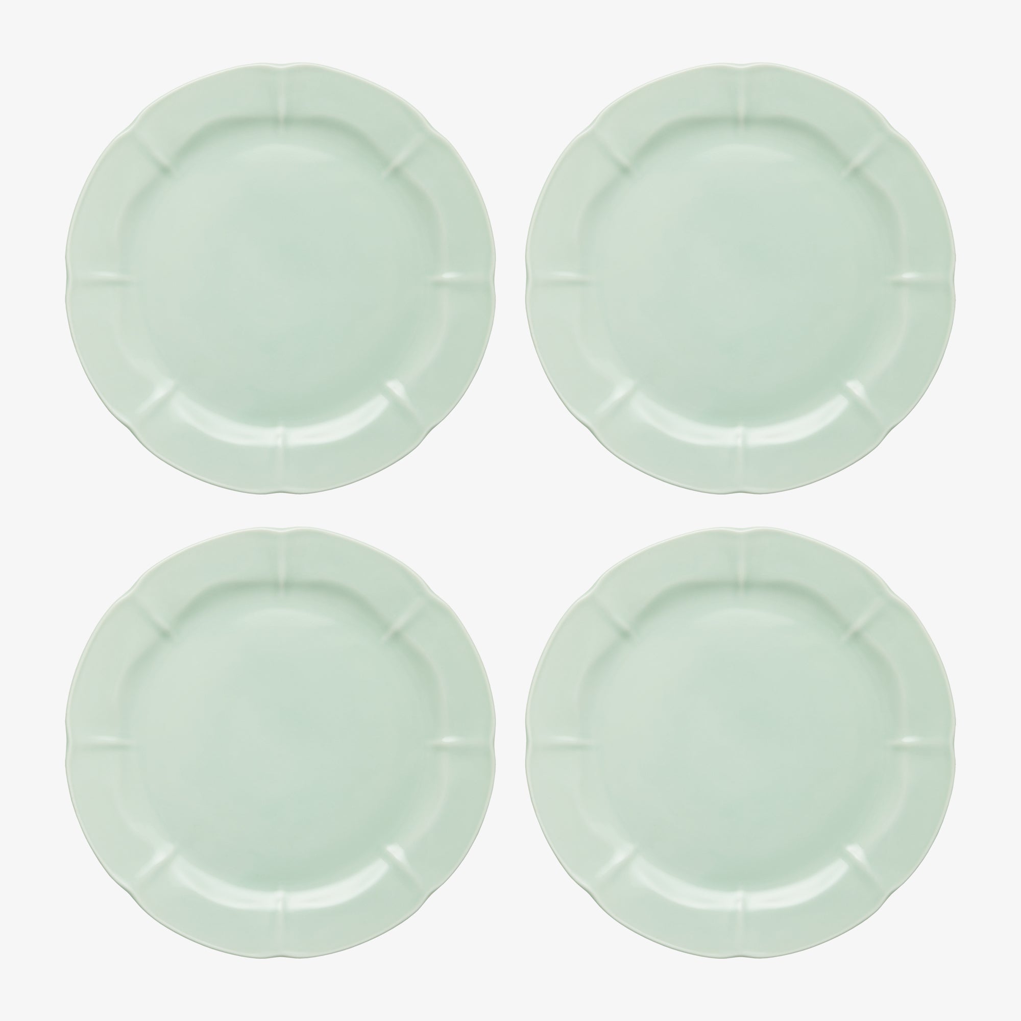 SØHOLM Solvej middagstallerken 4 stk. | Minty Green