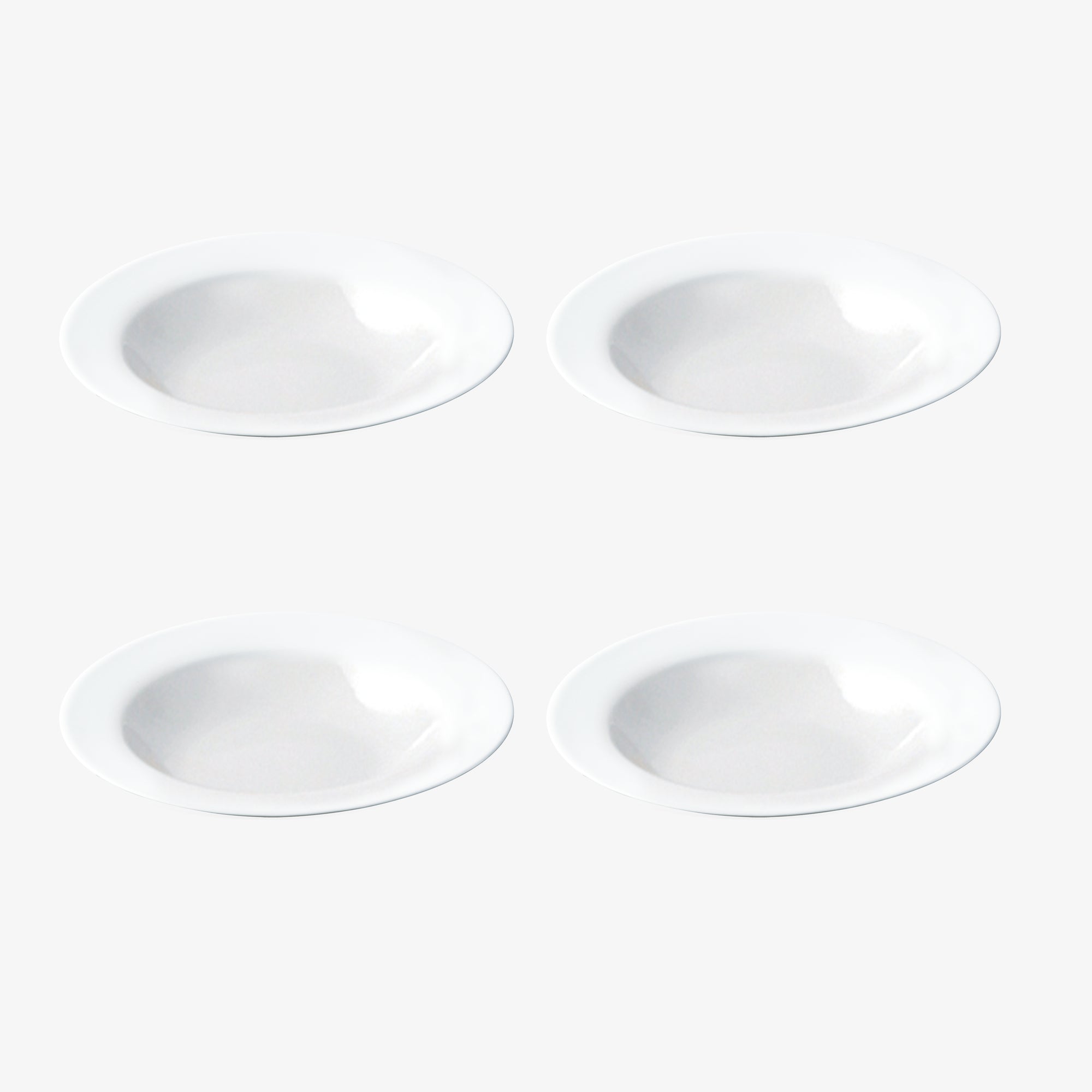 Café suppetallerken 4 stk. | Hvid