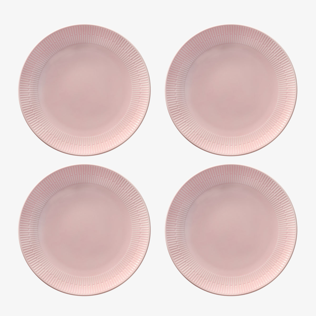 Relief middagstallerken 4 stk. | Rosa