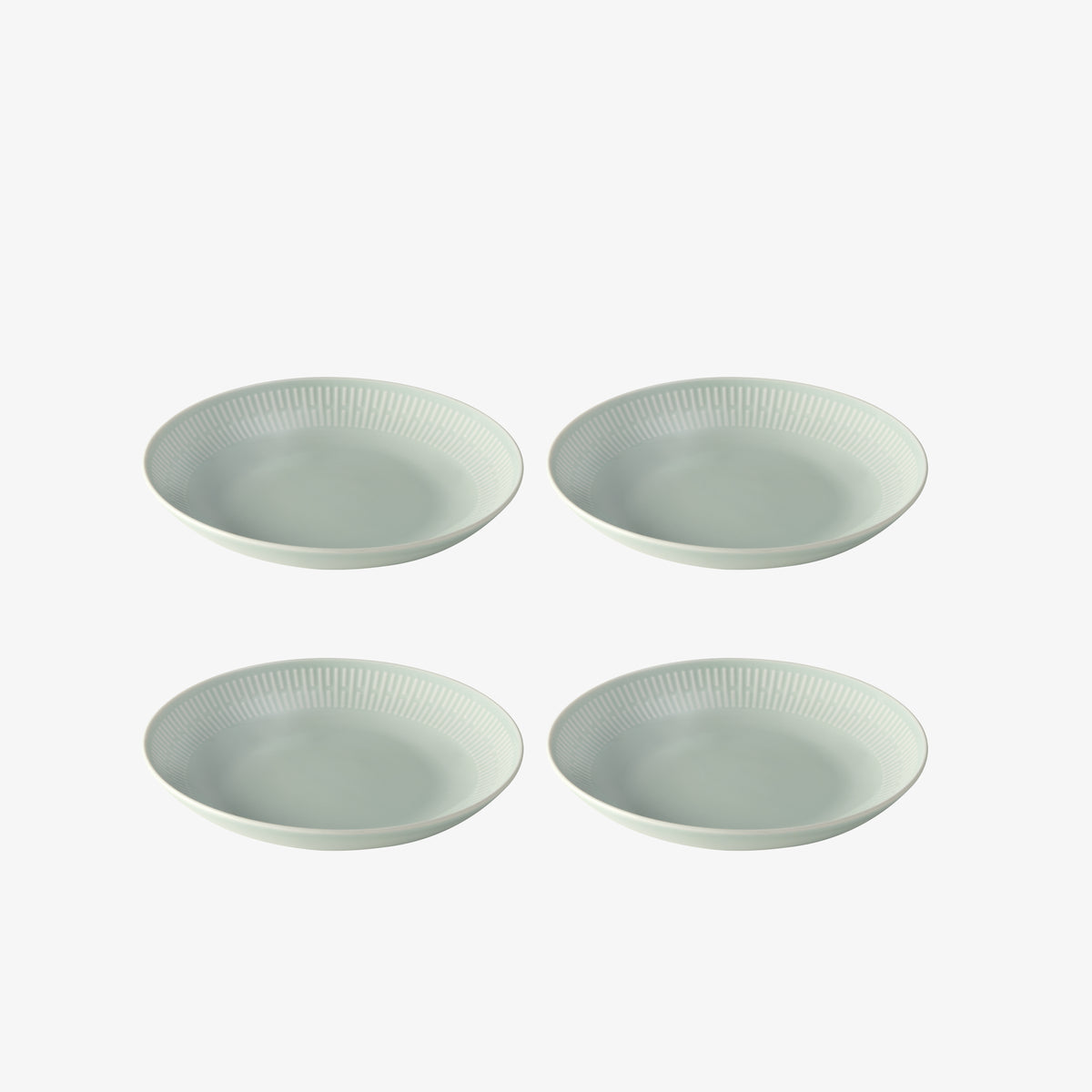 Relief suppetallerken | Dusty Green