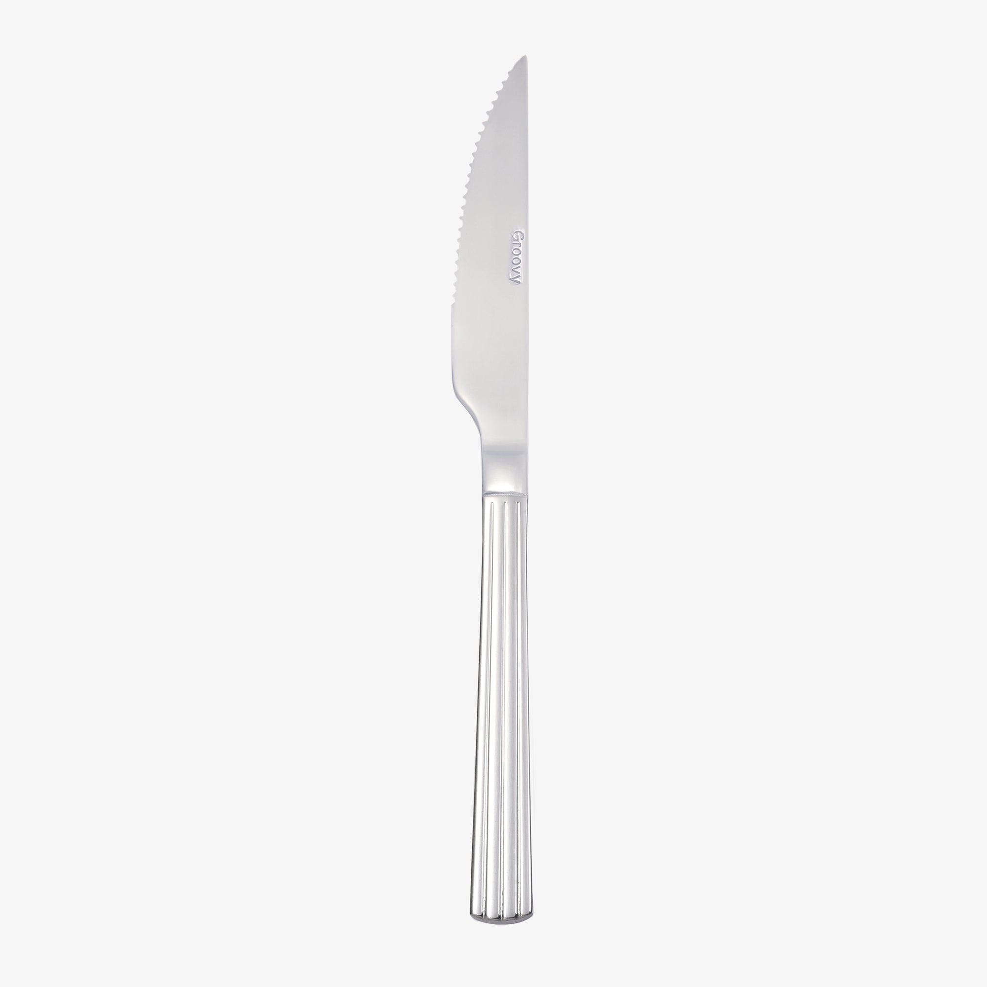 Groovy steakkniv | Blank stål