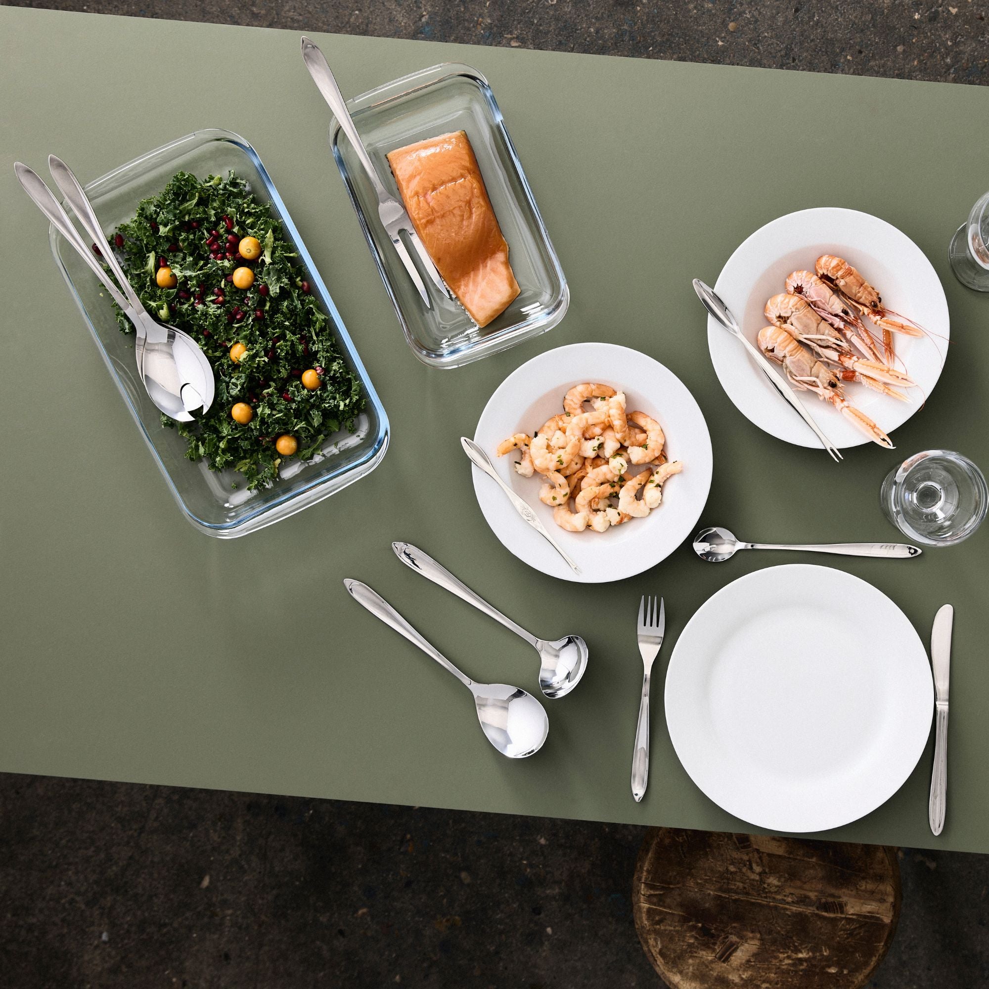 Gastro serveringsske | Blank Stål