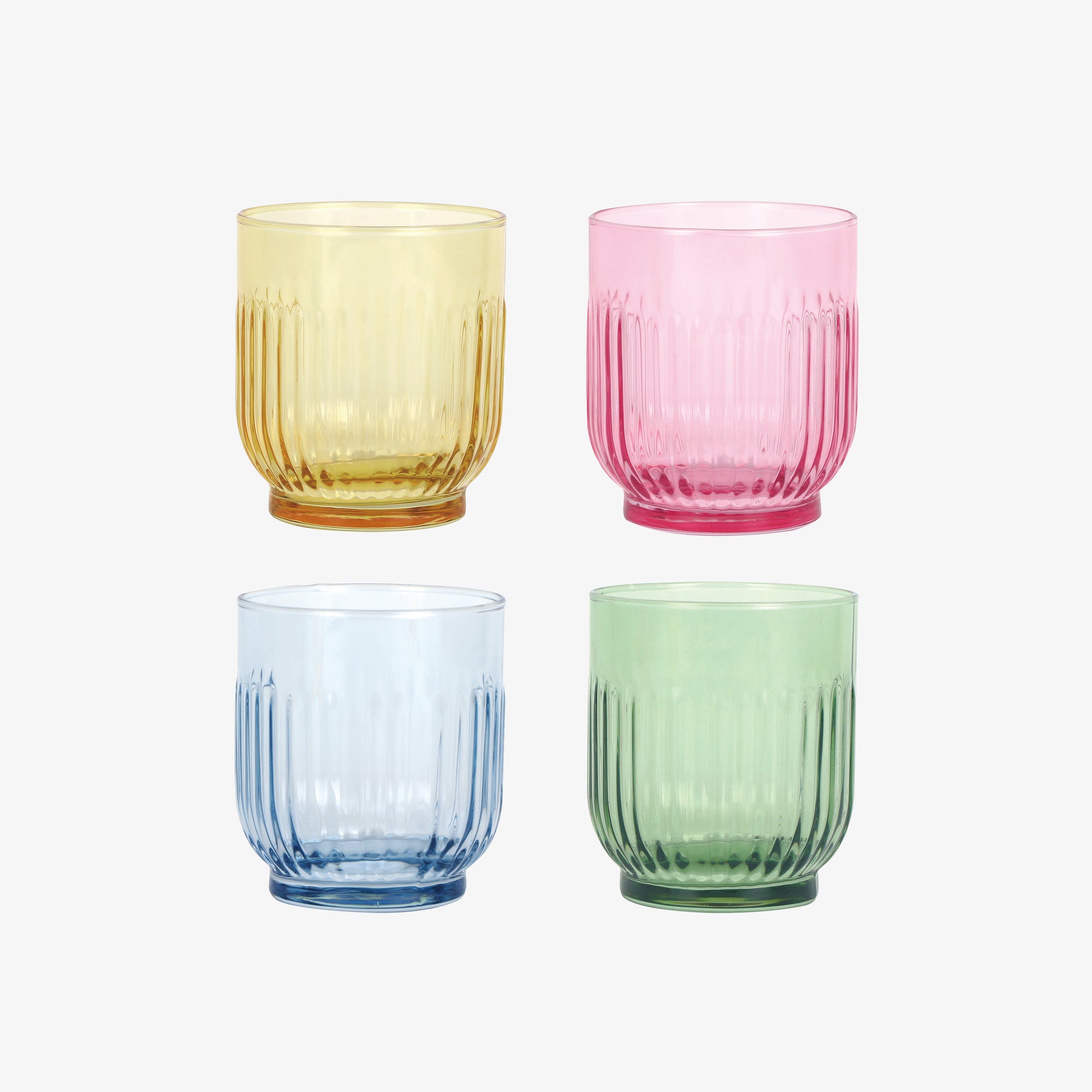 Groovy vandglas 4 stk. | Mix