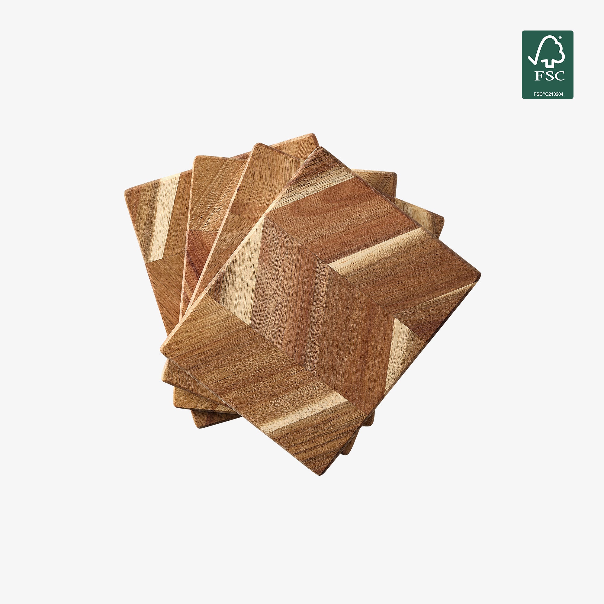 Akacie smørebrætter 4 stk. | Natural