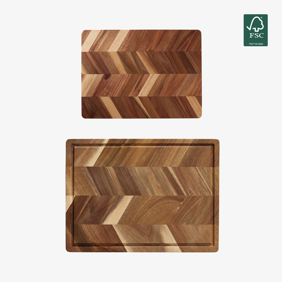 Akacie skærebrætssæt | Natural