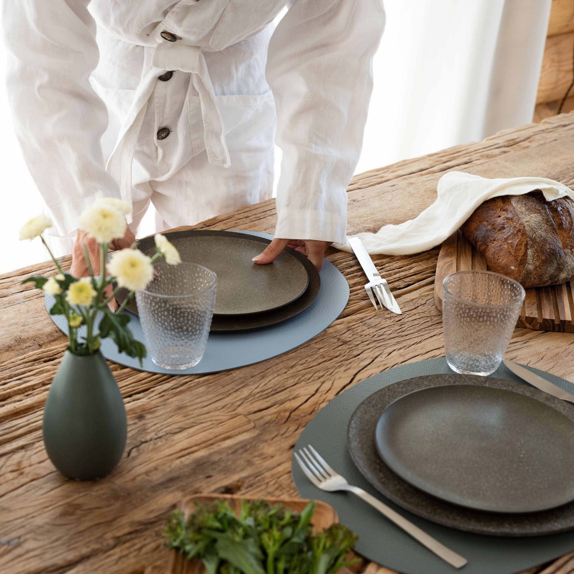 RAW Buffalo dækkeserviet | Sky Blue