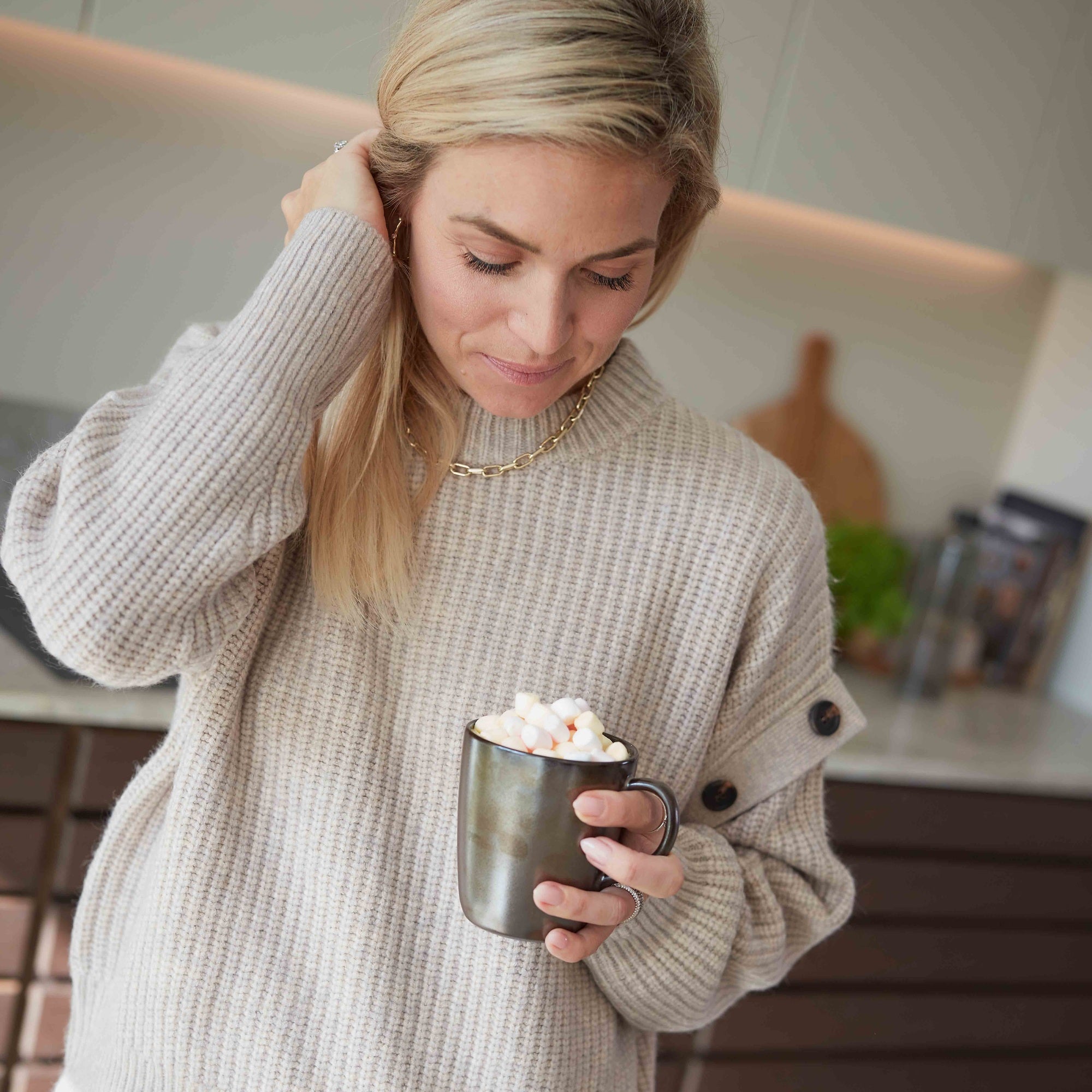 RAW krus med hank 4 stk. | Metallic Brown