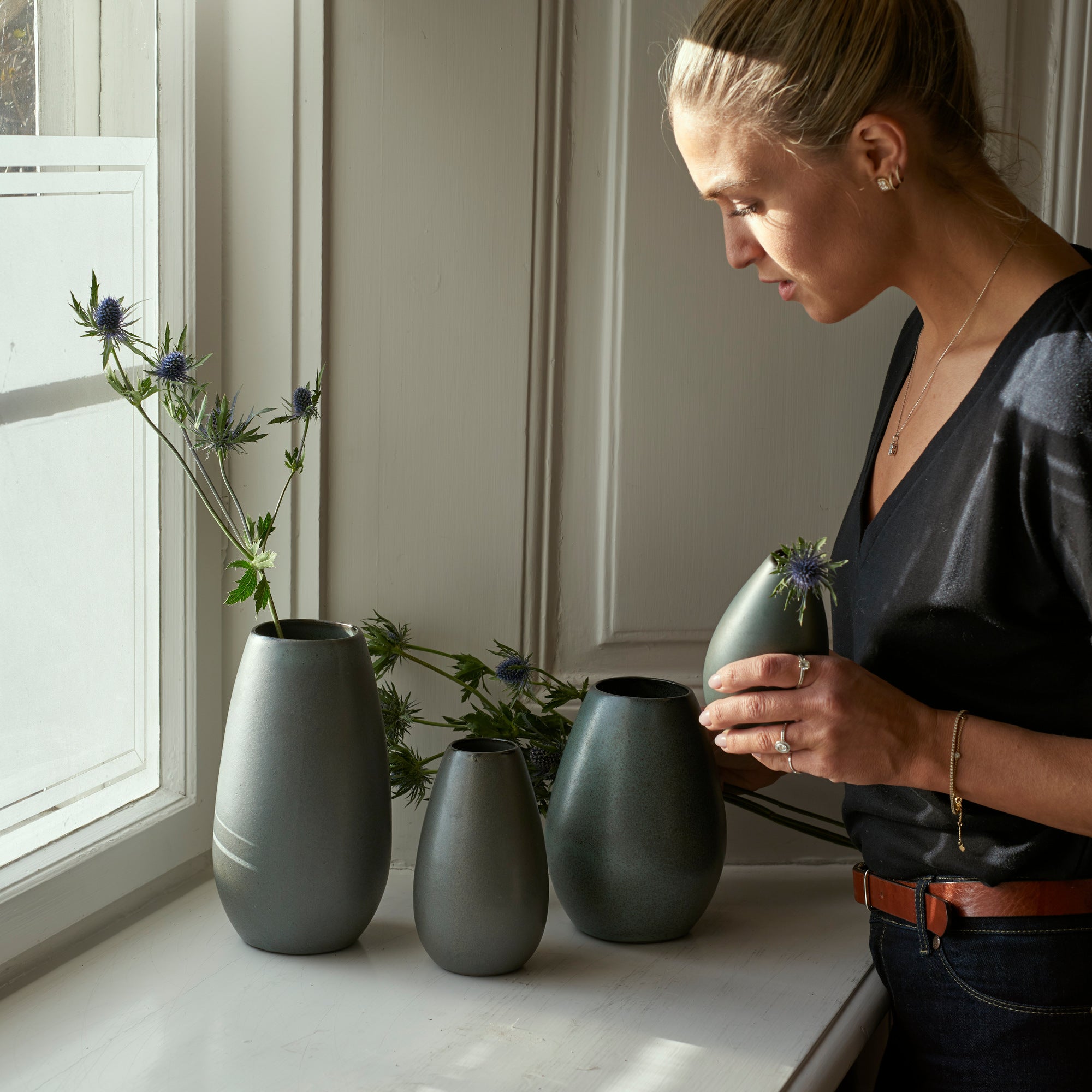 RAW vase 13,5 cm | Northern Green