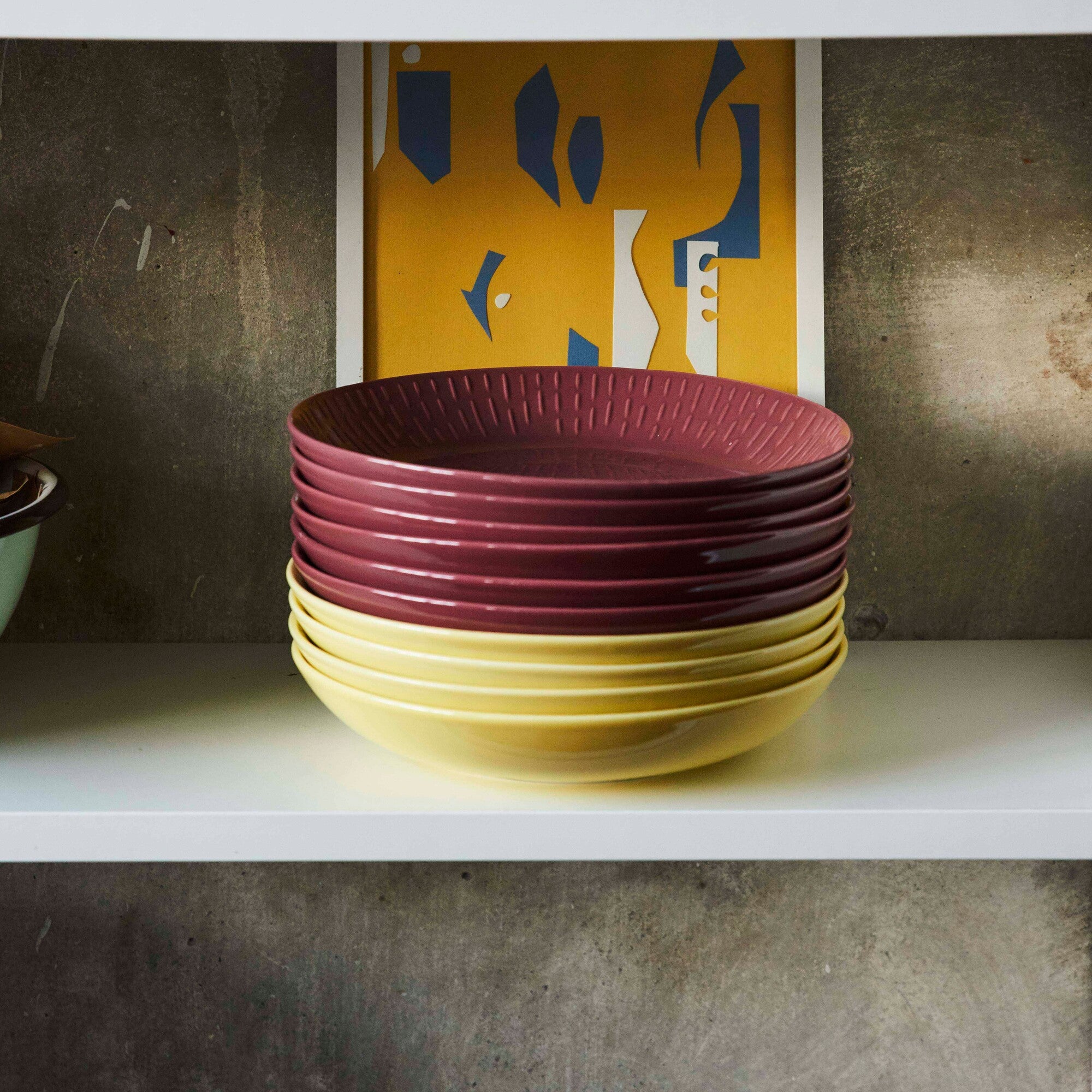 Confetti pastatallerken | Bordeaux