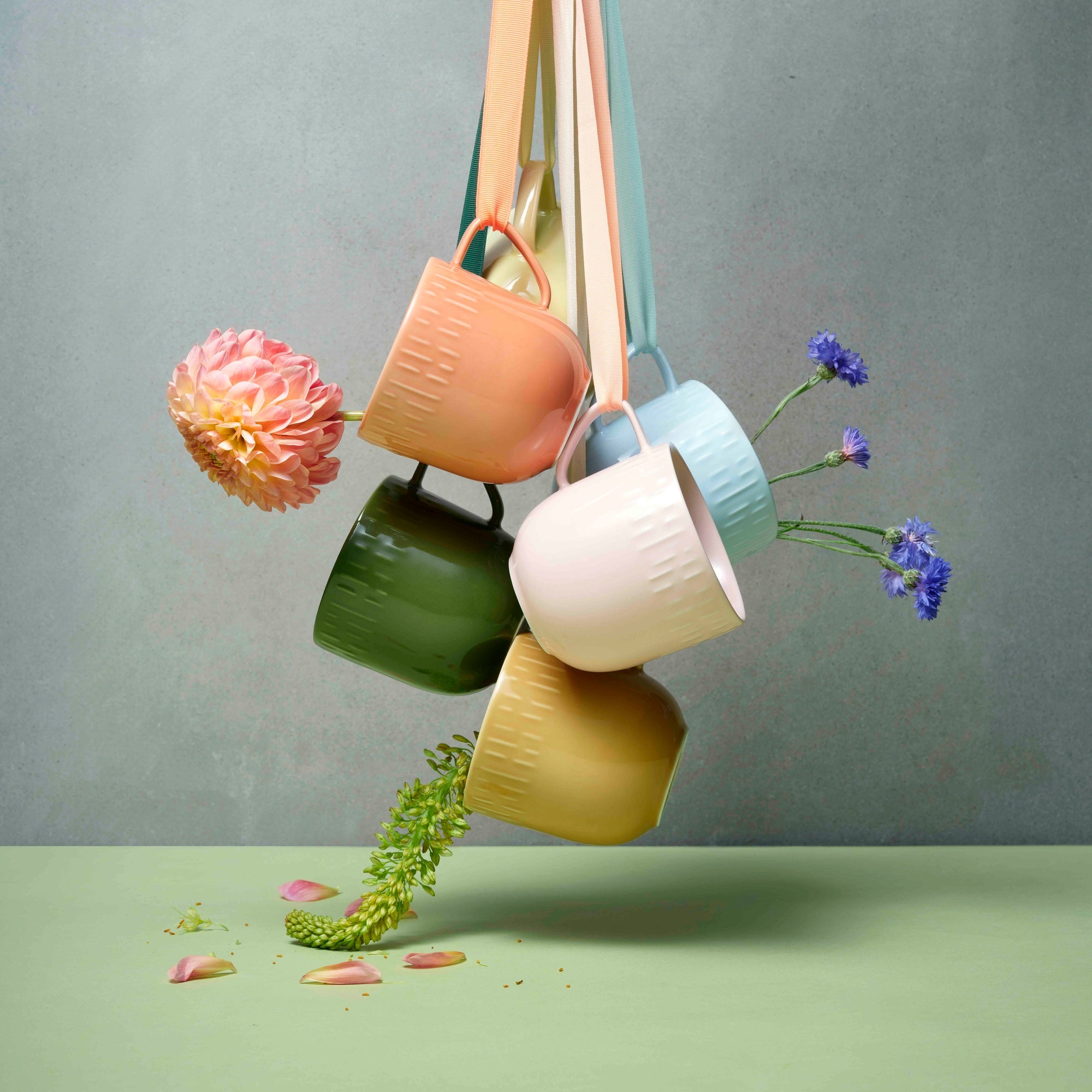 Confetti krus med hank | Aqua