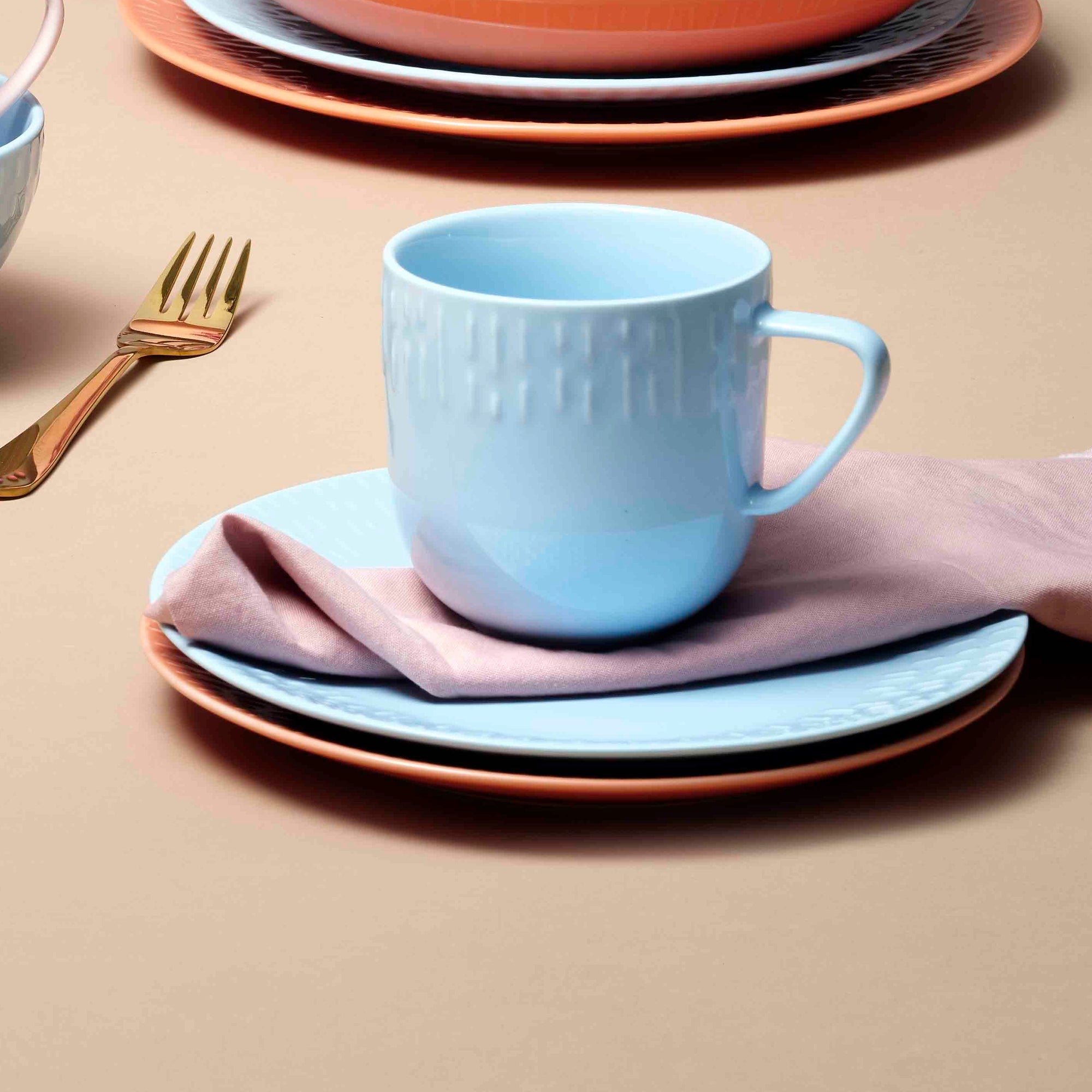 Confetti krus med hank | Aqua