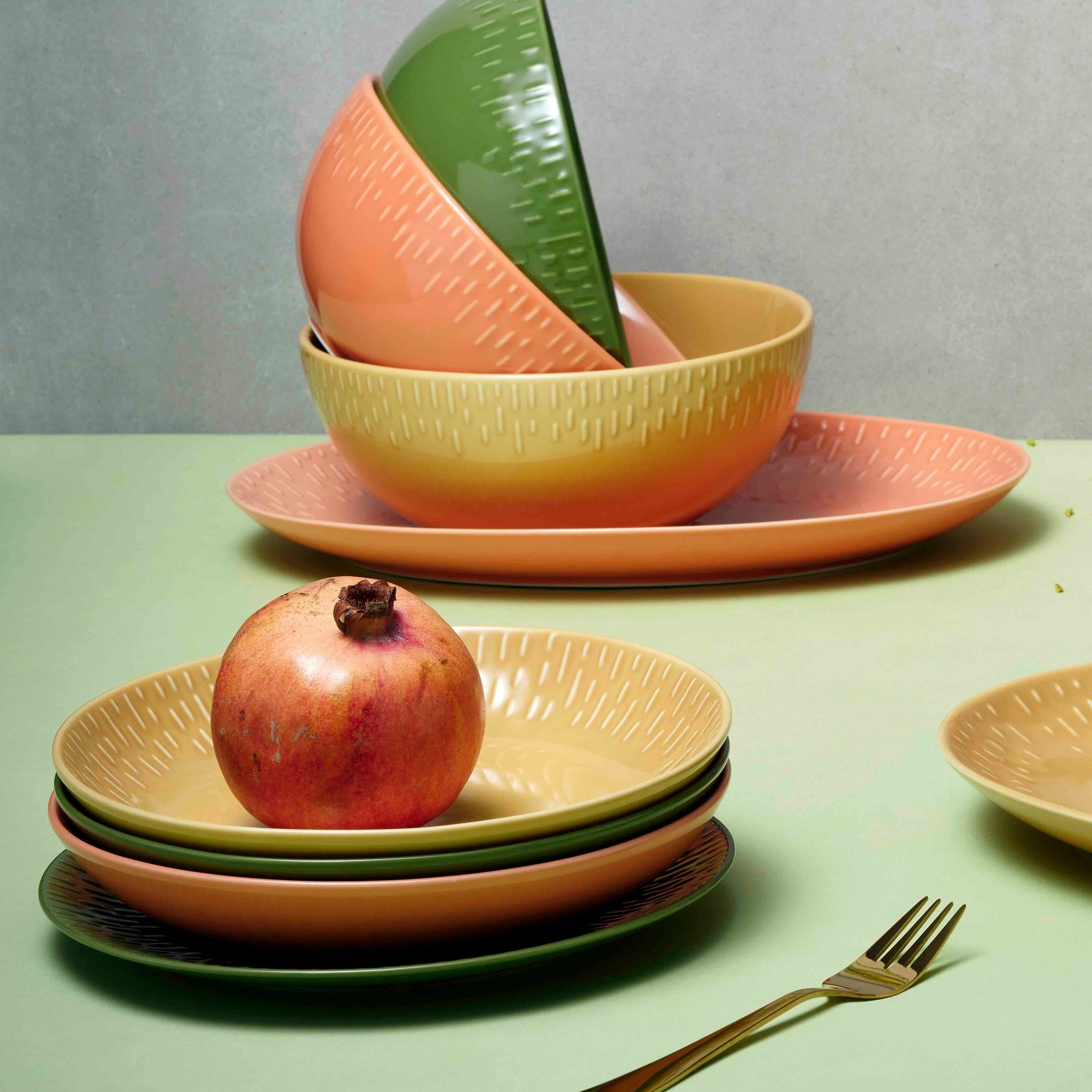 Confetti pastatallerken | Mustard