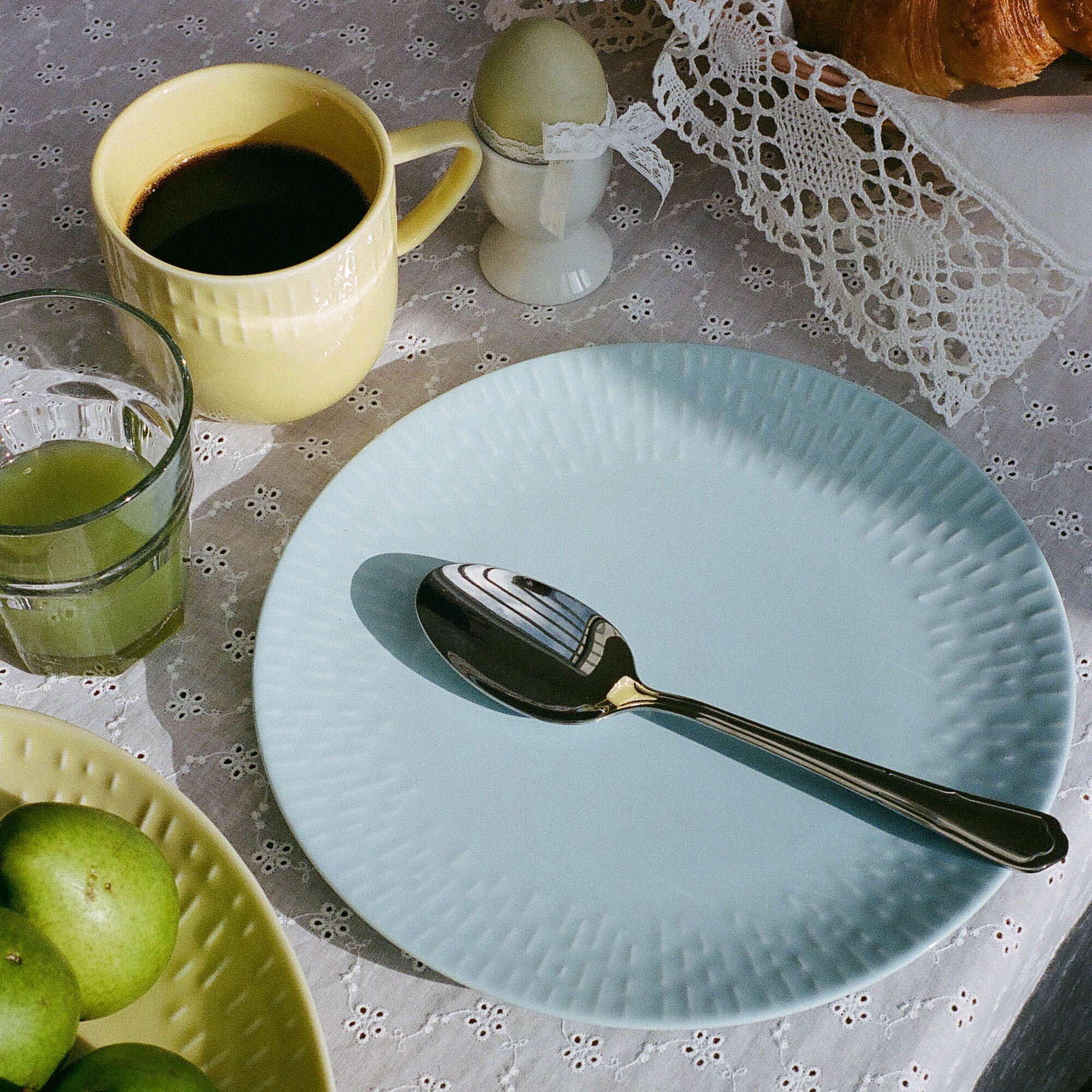 Confetti frokosttallerken | Aqua