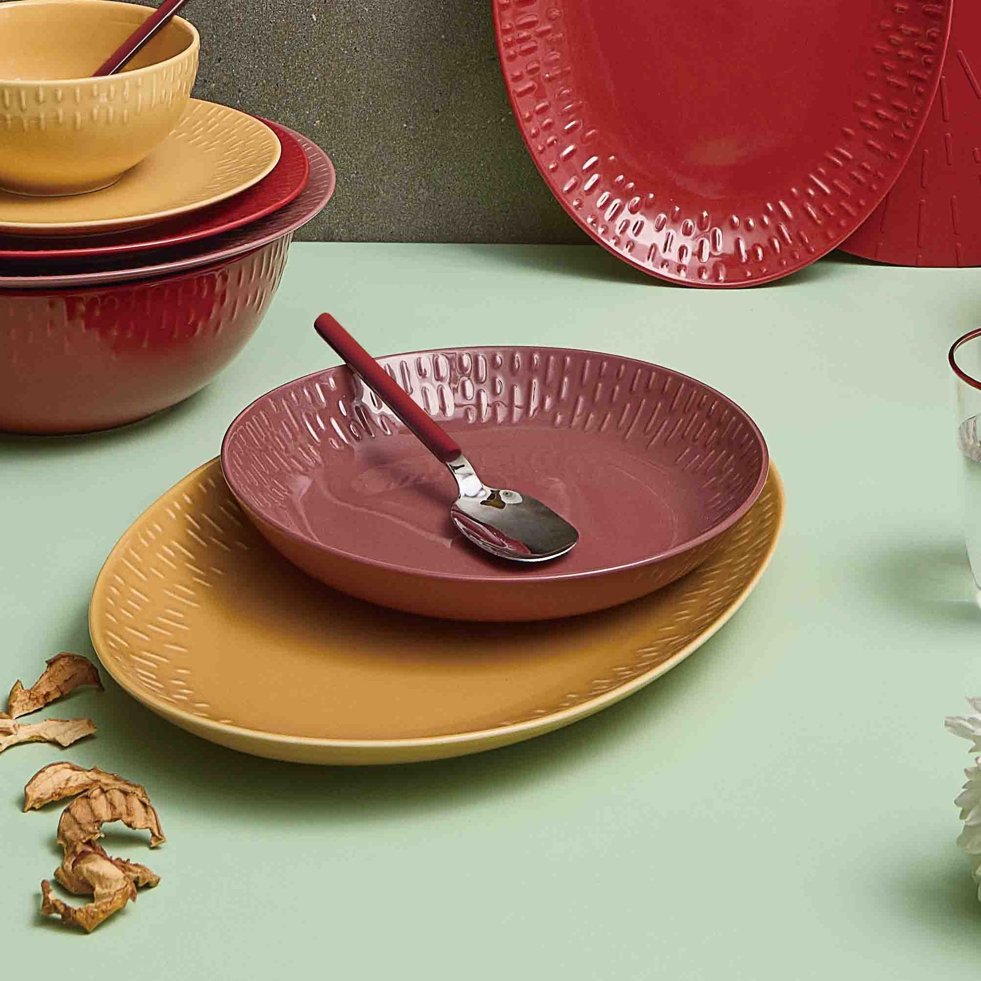 Confetti pastatallerken | Bordeaux