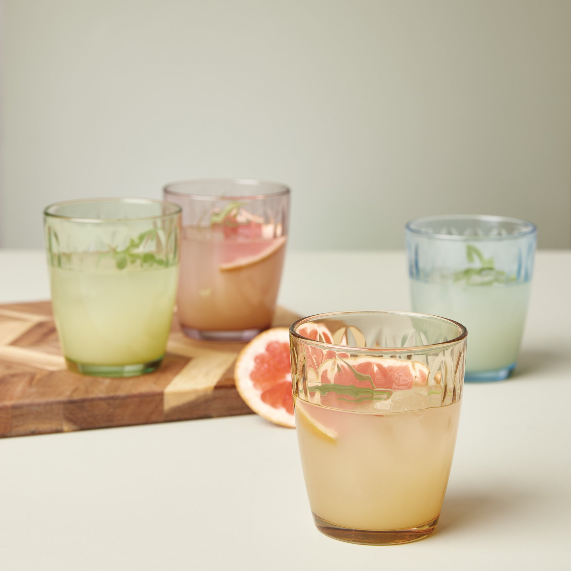 Mosaic vandglas 4 stk. | Multi-farvet