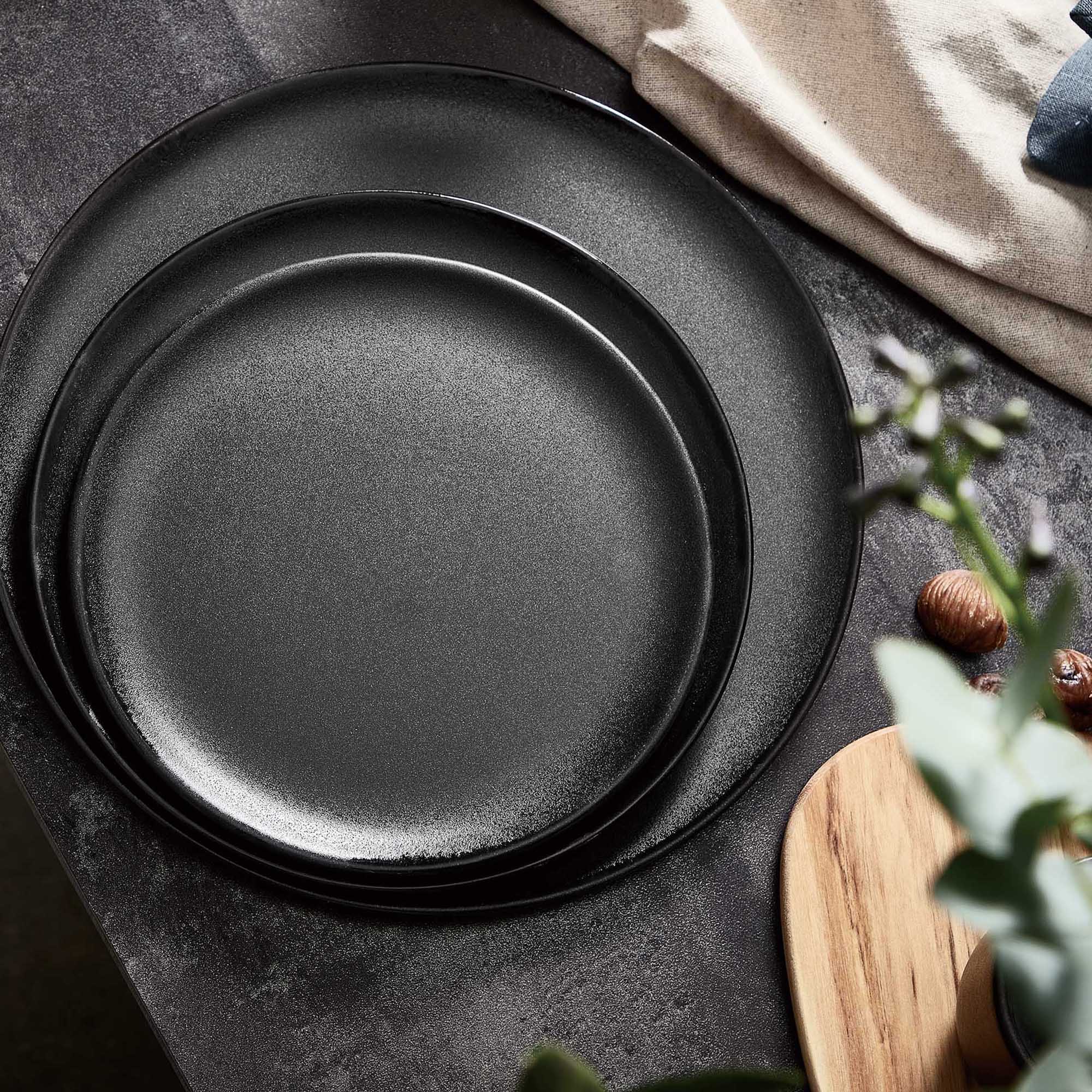 RAW desserttallerken | Titanium Black