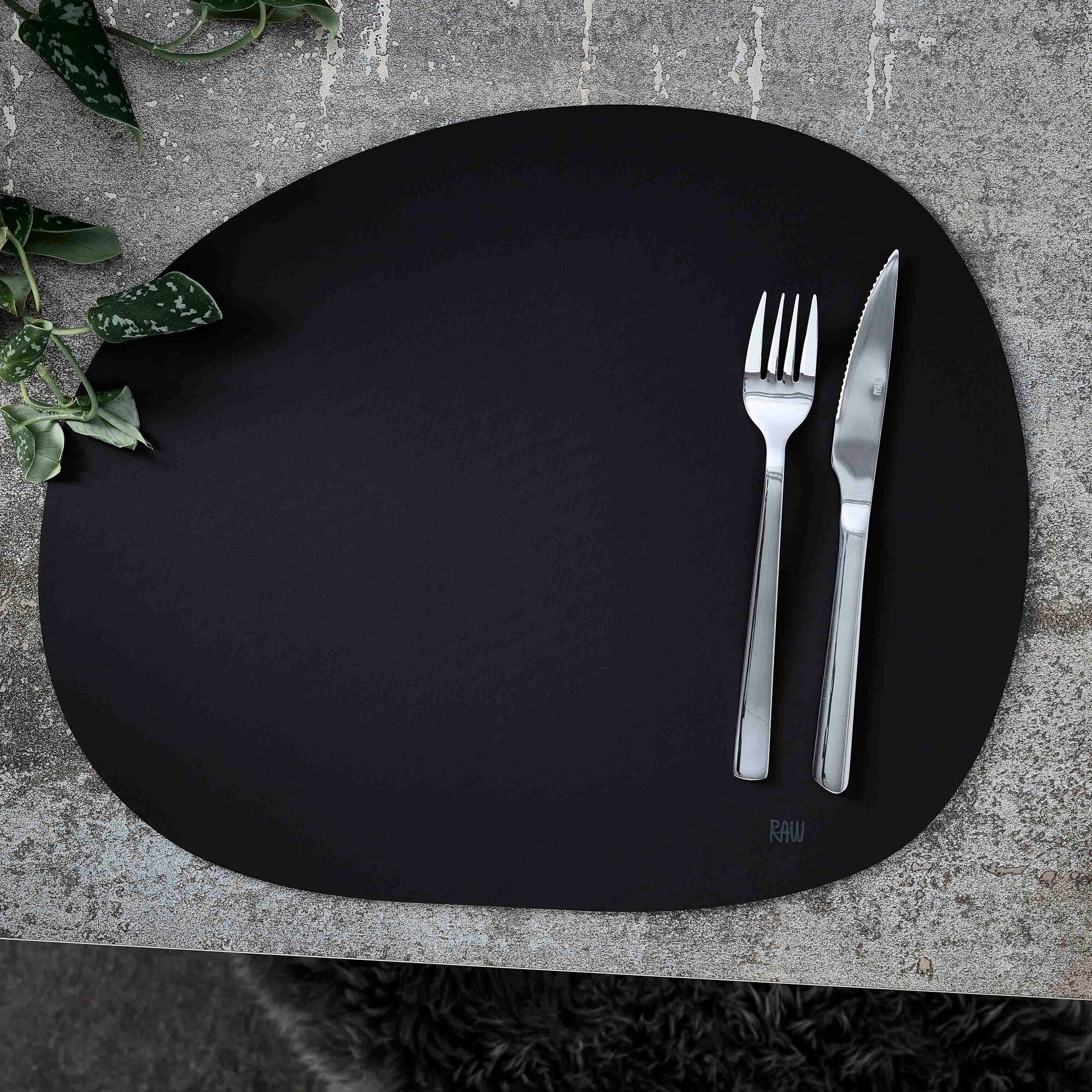 RAW Silikone dækkeserviet | Sort