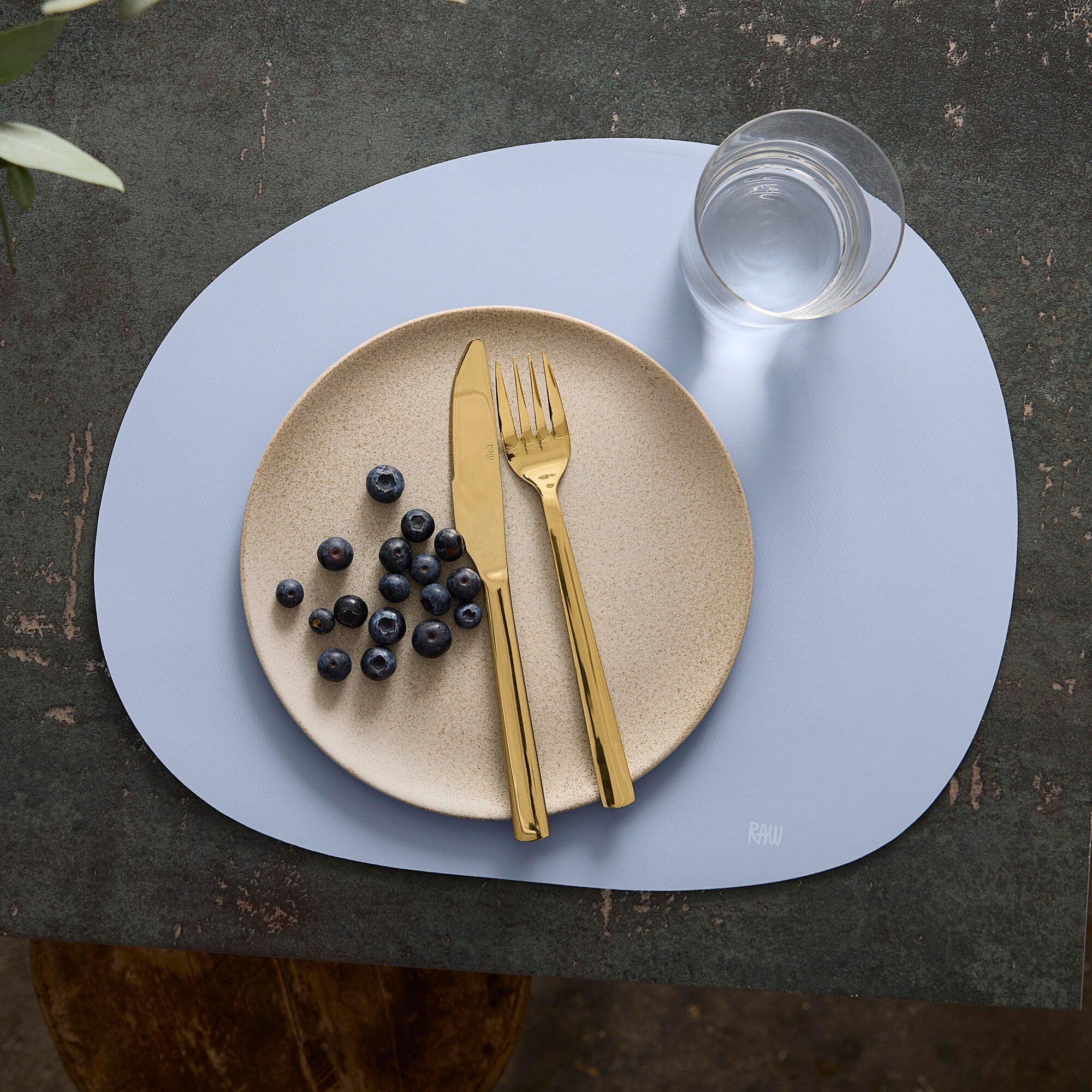 RAW Silikone dækkeserviet | Sky Blue