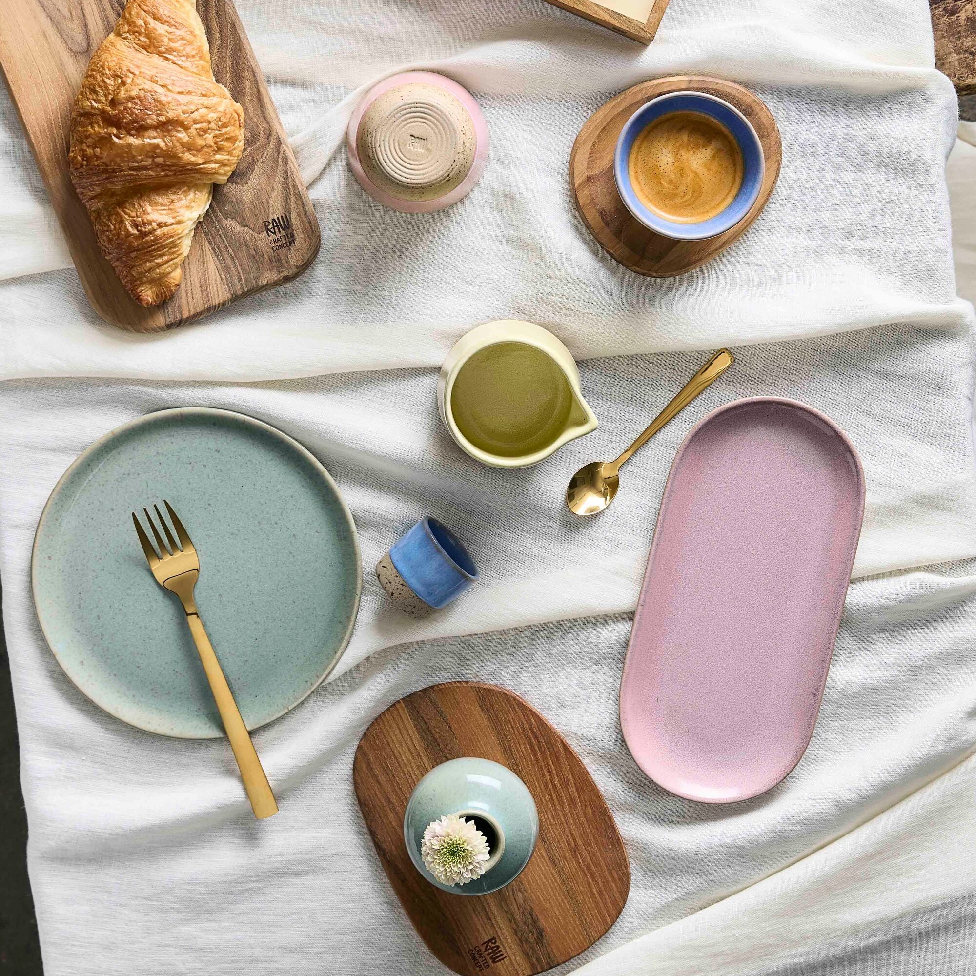 RAW Colour oval tallerken | Roseish