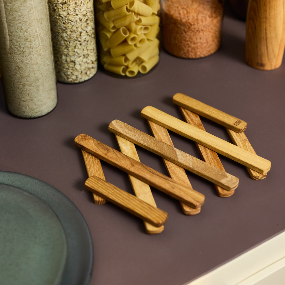 RAW Teak justerbar bordskåner | Neutral