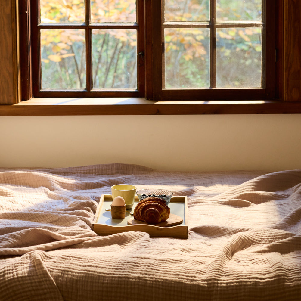 RAW Teak vendbar bakke 38 cm | Natural