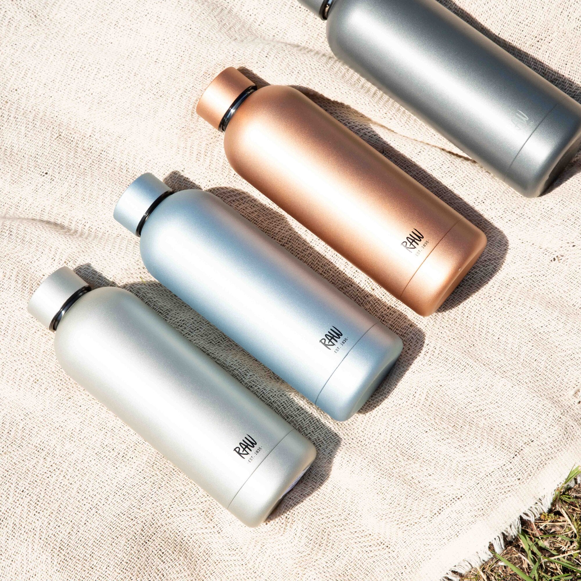 RAW To Go termoflaske | Metallic Silver