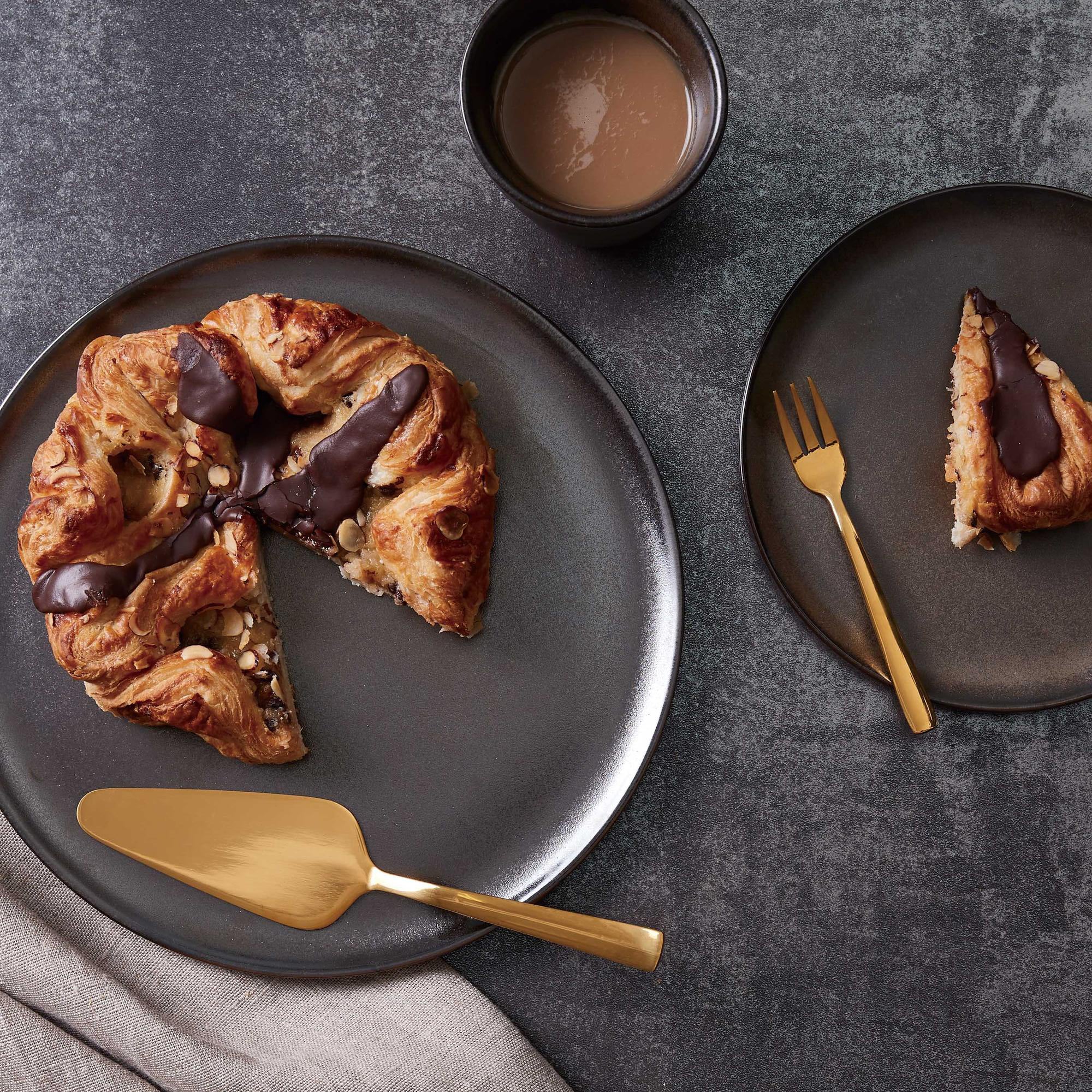 RAW desserttallerken | Metallic Brown