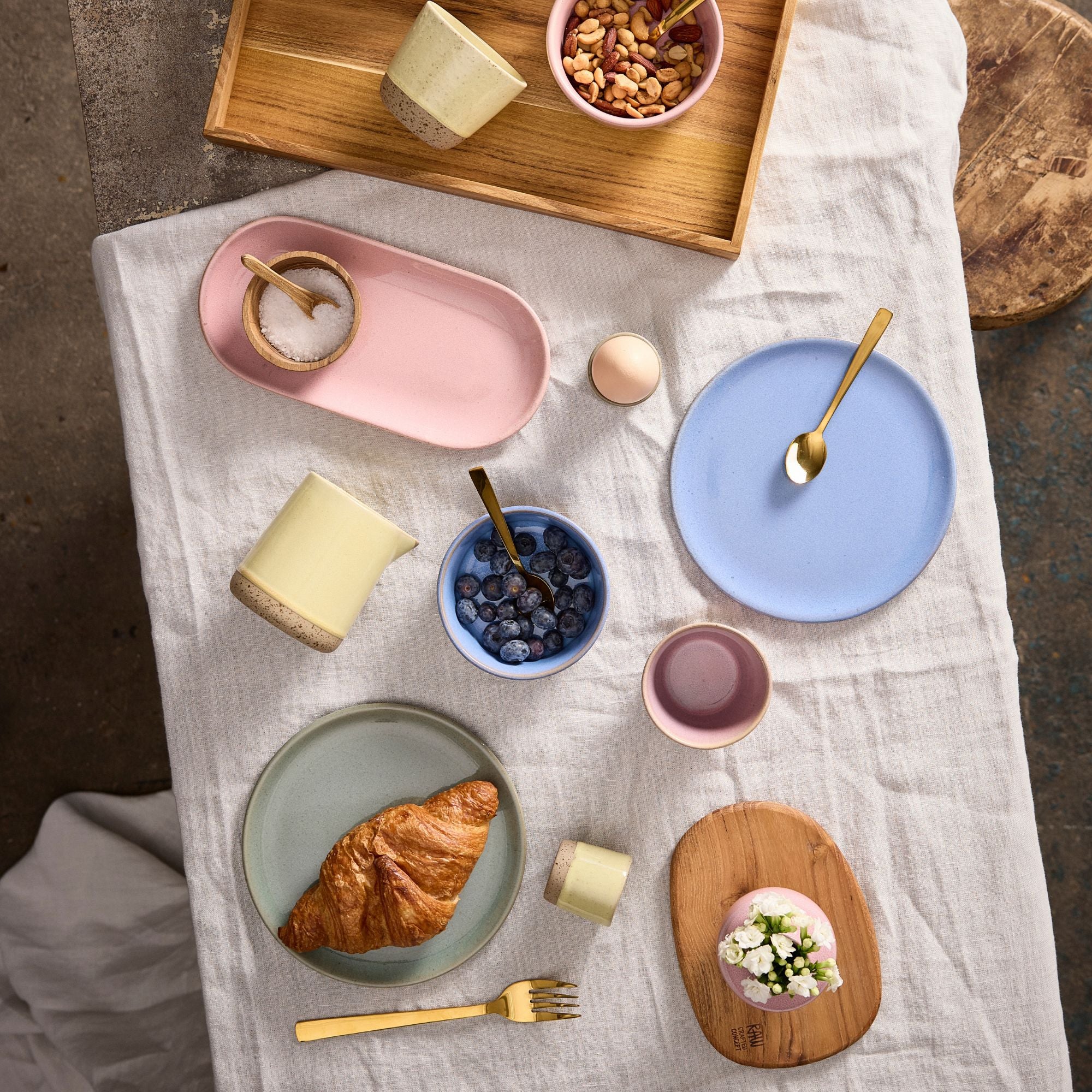 RAW Colour desserttallerken | Blueish