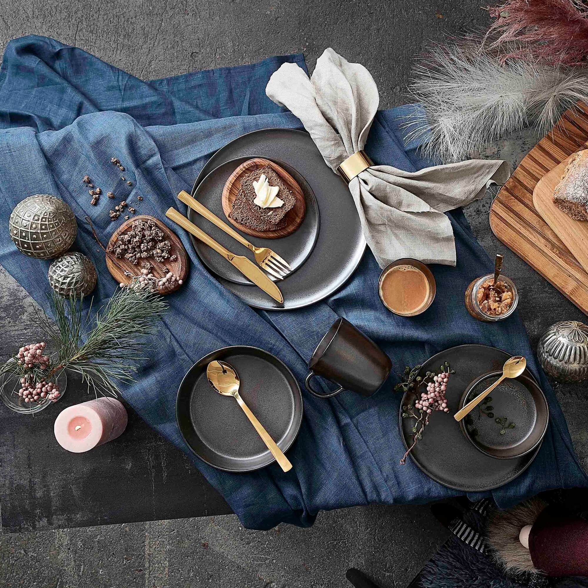 RAW frokosttallerken | Metallic Brown