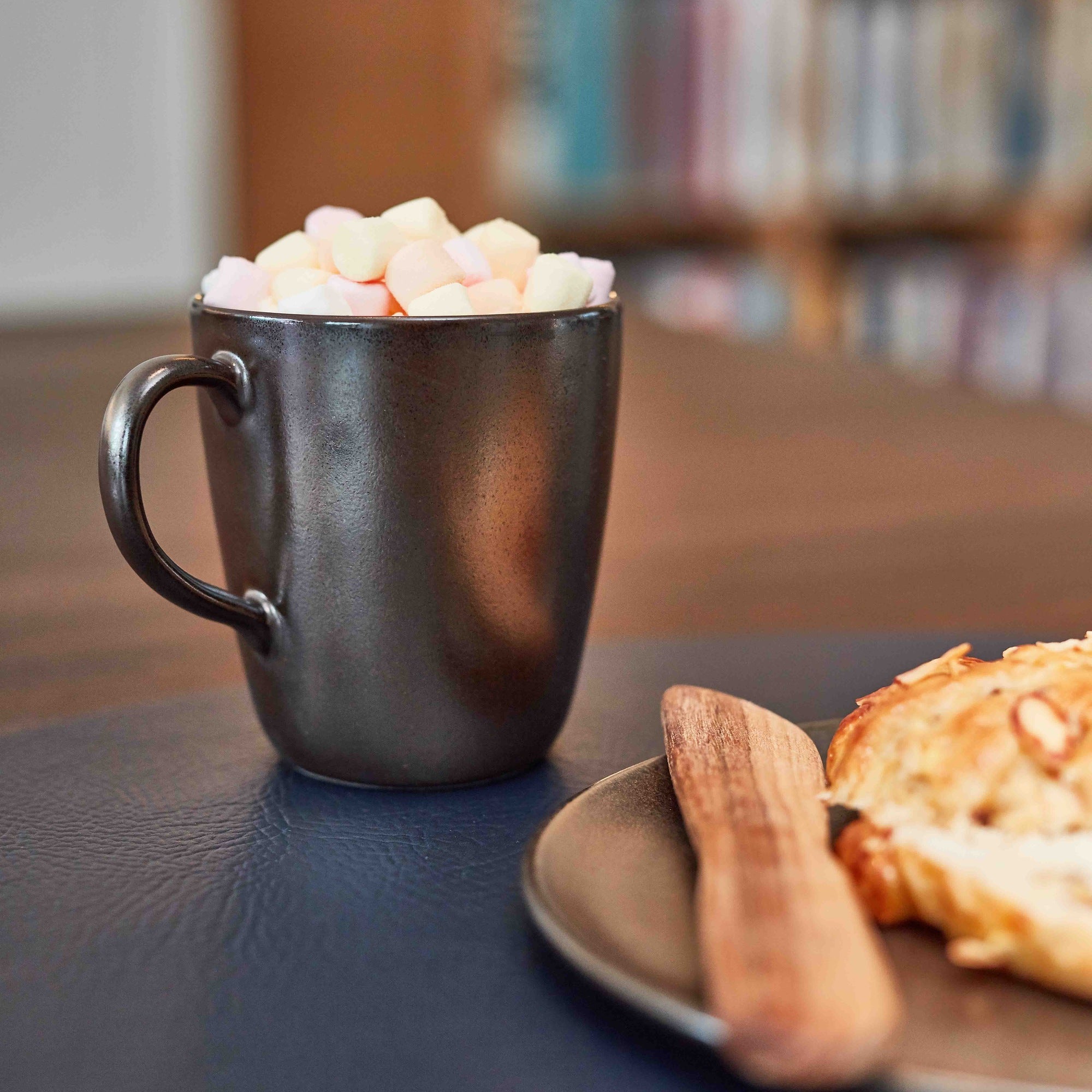 RAW krus med hank 4 stk. | Metallic Brown