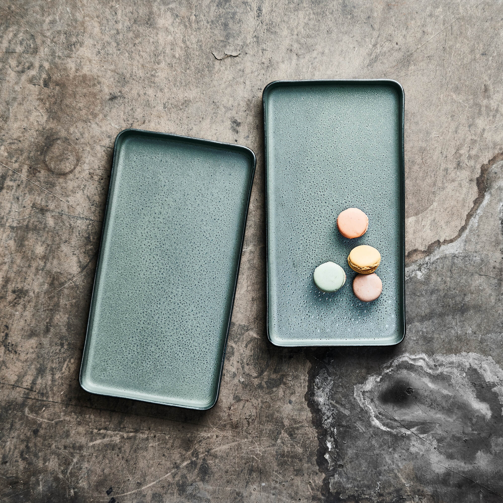 RAW rektangulært fad 2 stk. | Northern Green