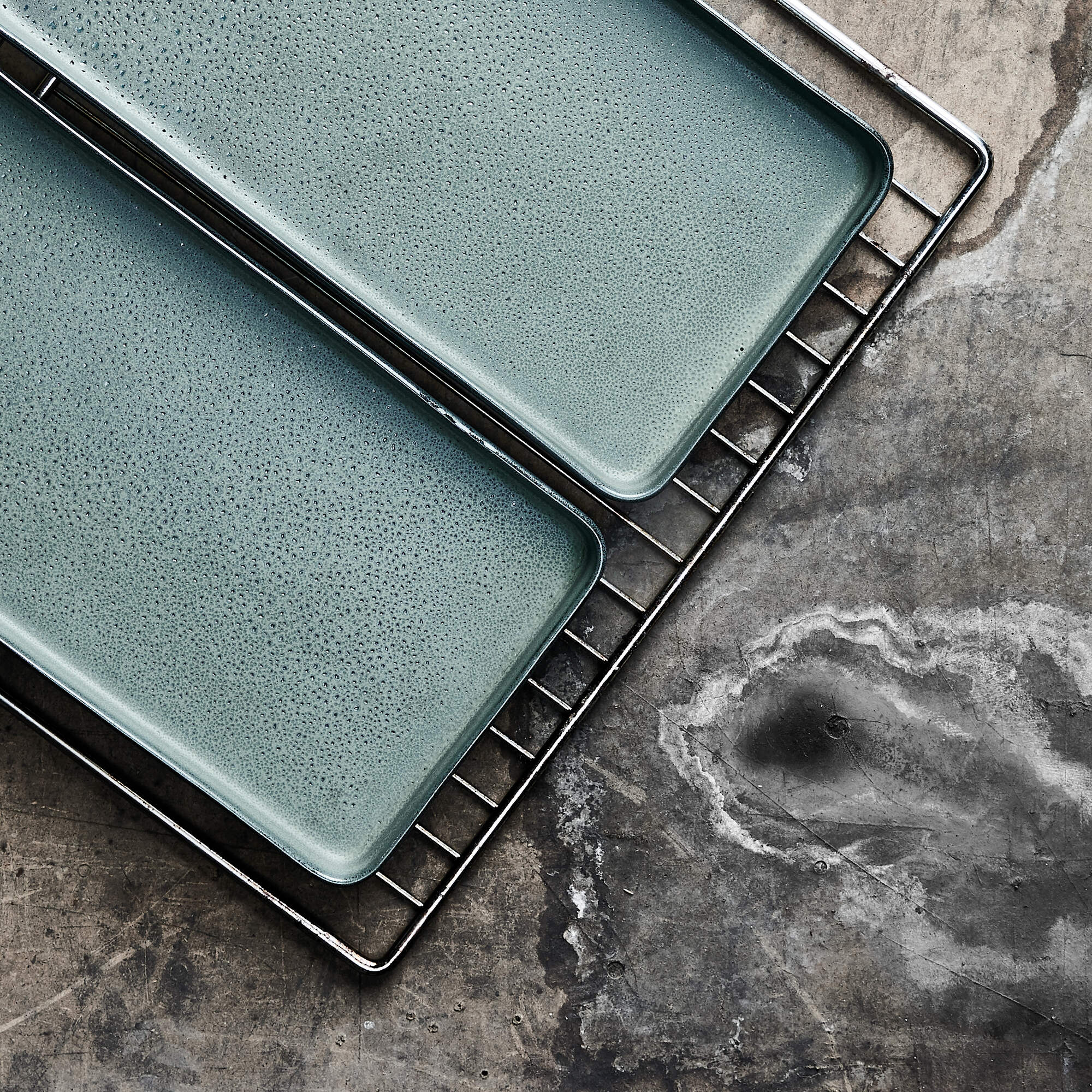 RAW rektangulært fad 2 stk. | Northern Green