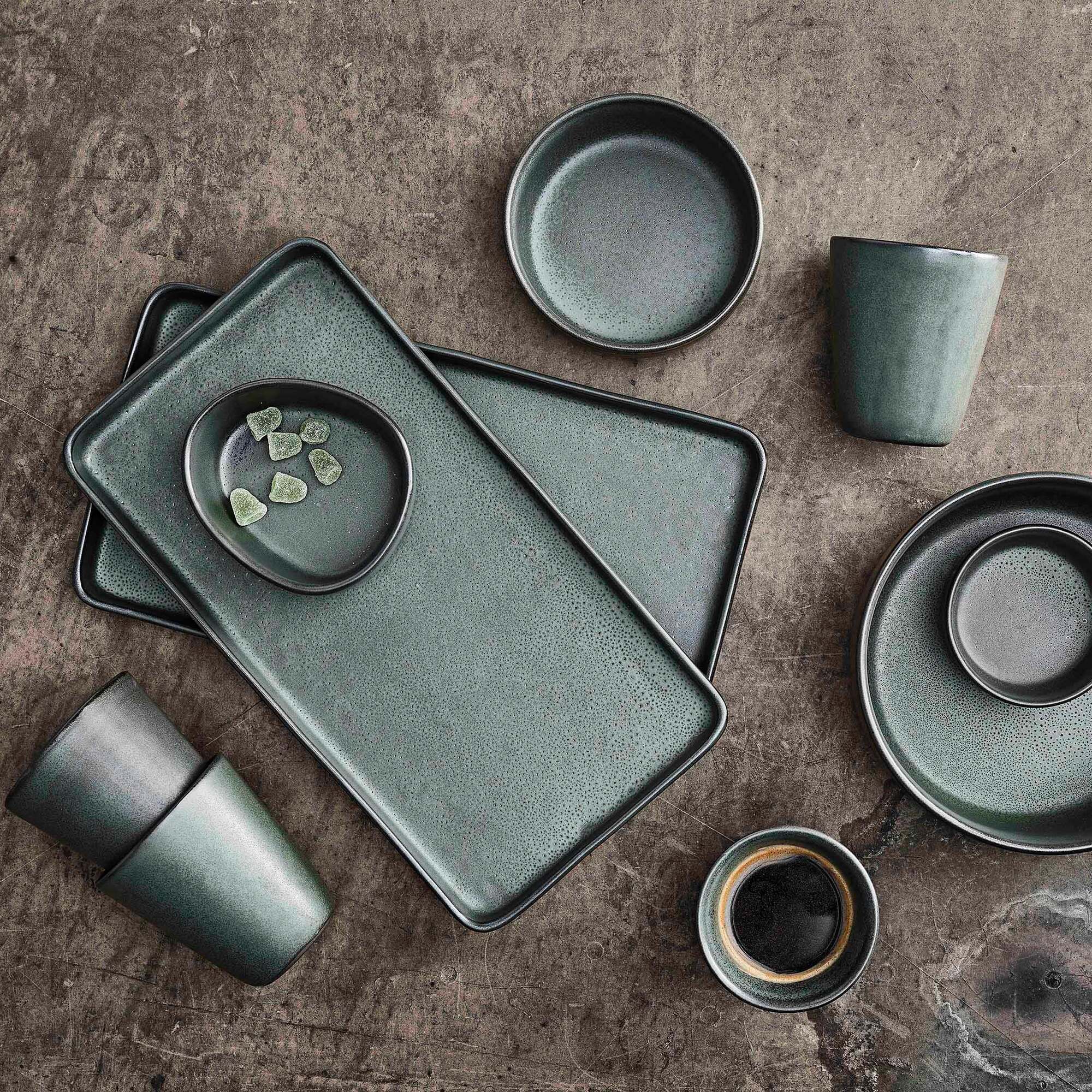 RAW rektangulært fad 2 stk. | Northern Green