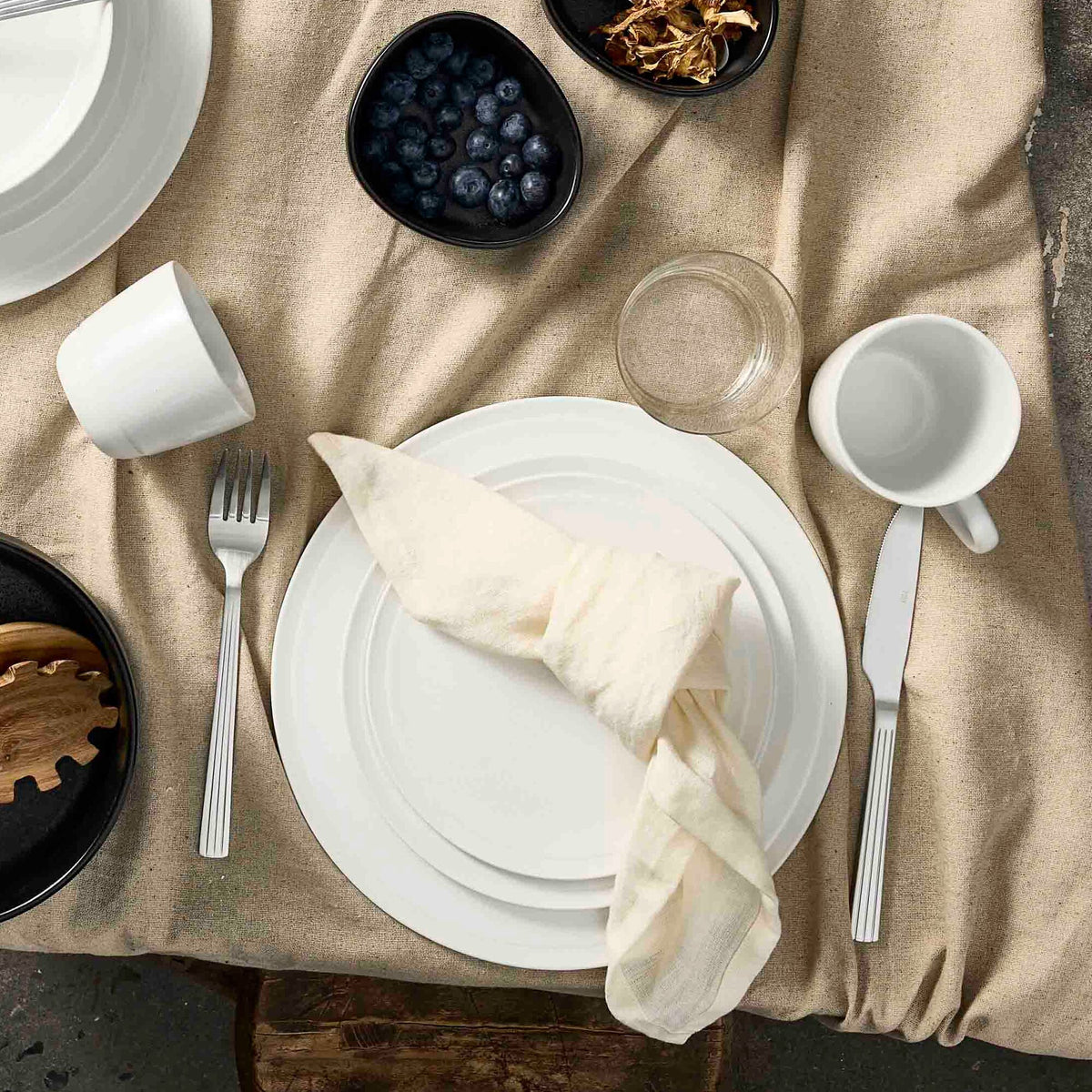 RAW Pure Porcelain frokosttallerken | Hvid