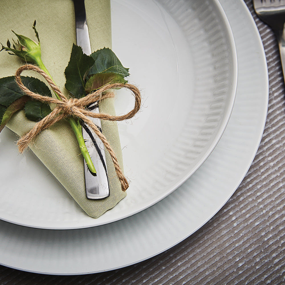 Relief suppetallerken 4 stk. | Hvid