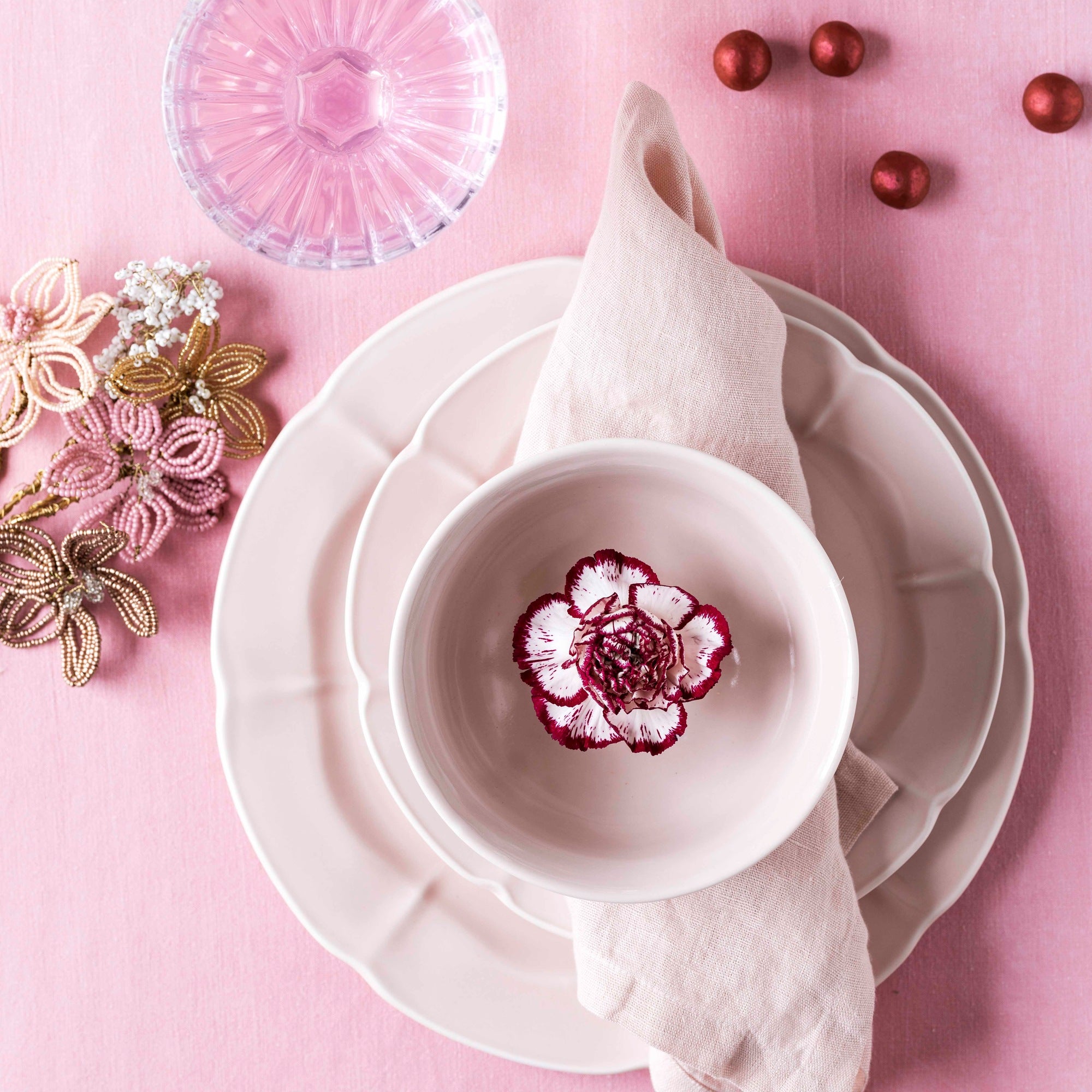 SØHOLM Solvej skål 4 stk. | Soft Pink