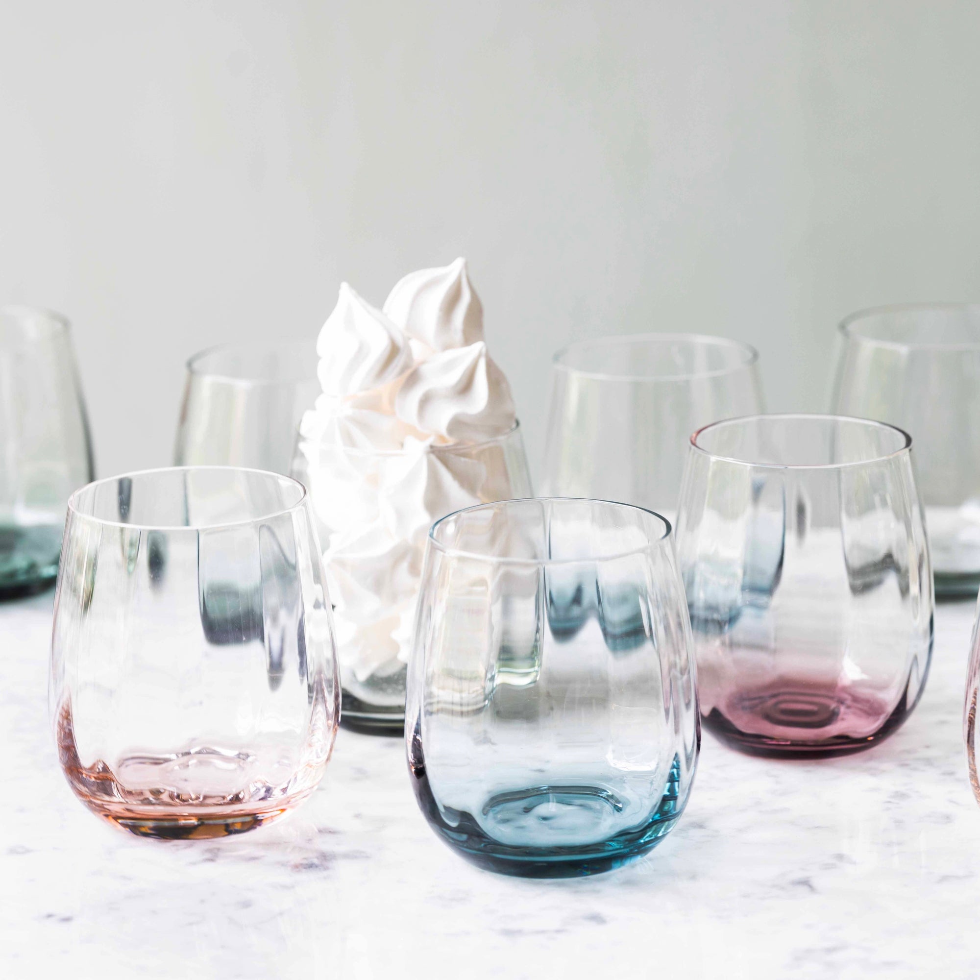 SØHOLM Sonja glas 4 stk. | Petrol Blue