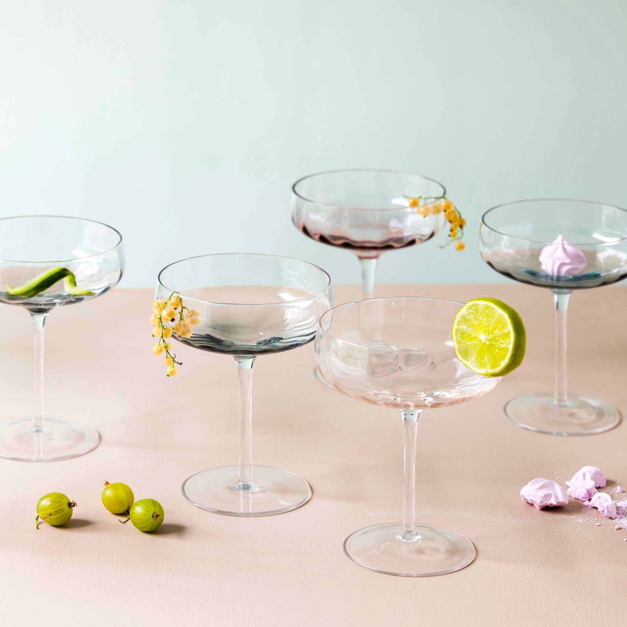 SØHOLM Sonja champagneskål | Sand