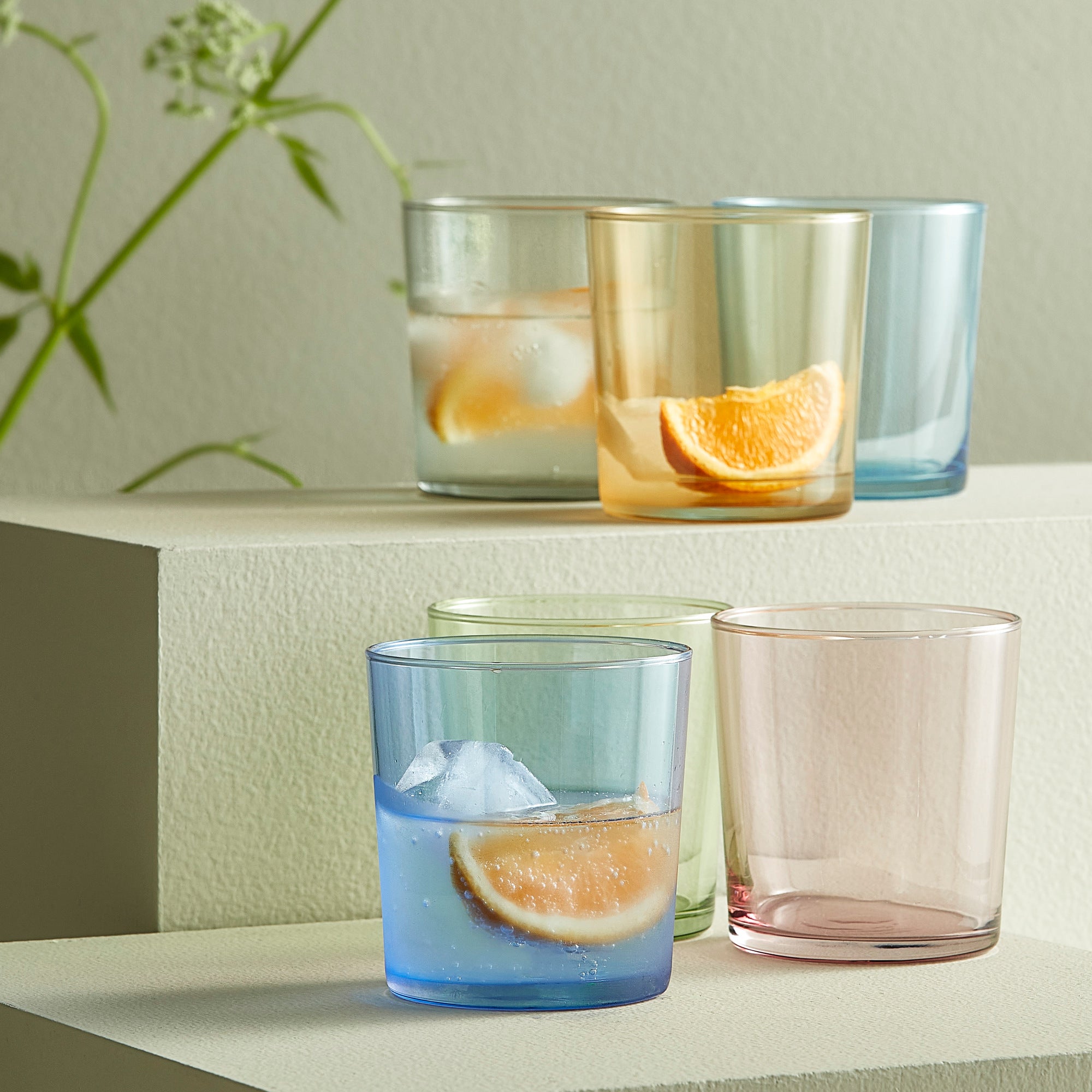 Café vandglas 6 stk. | Mix