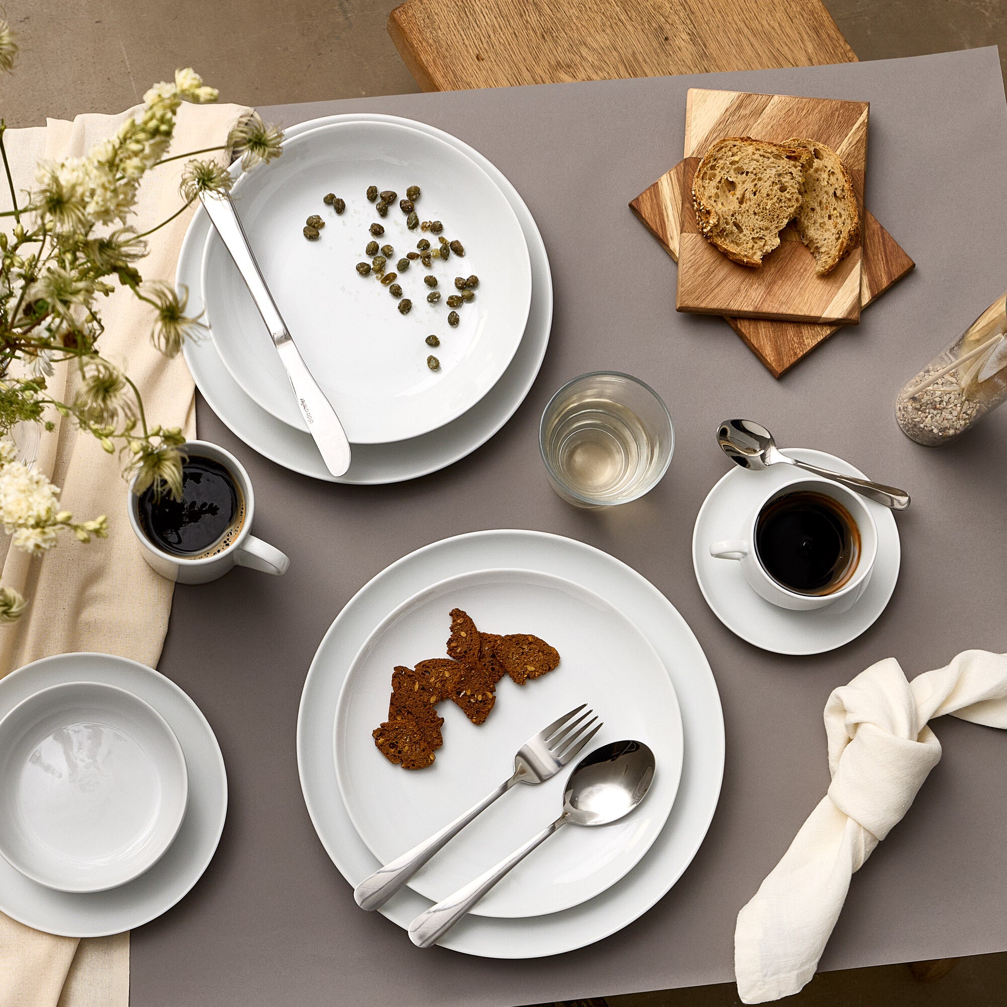 atelier frokosttallerken 4 stk. | Super Hvid