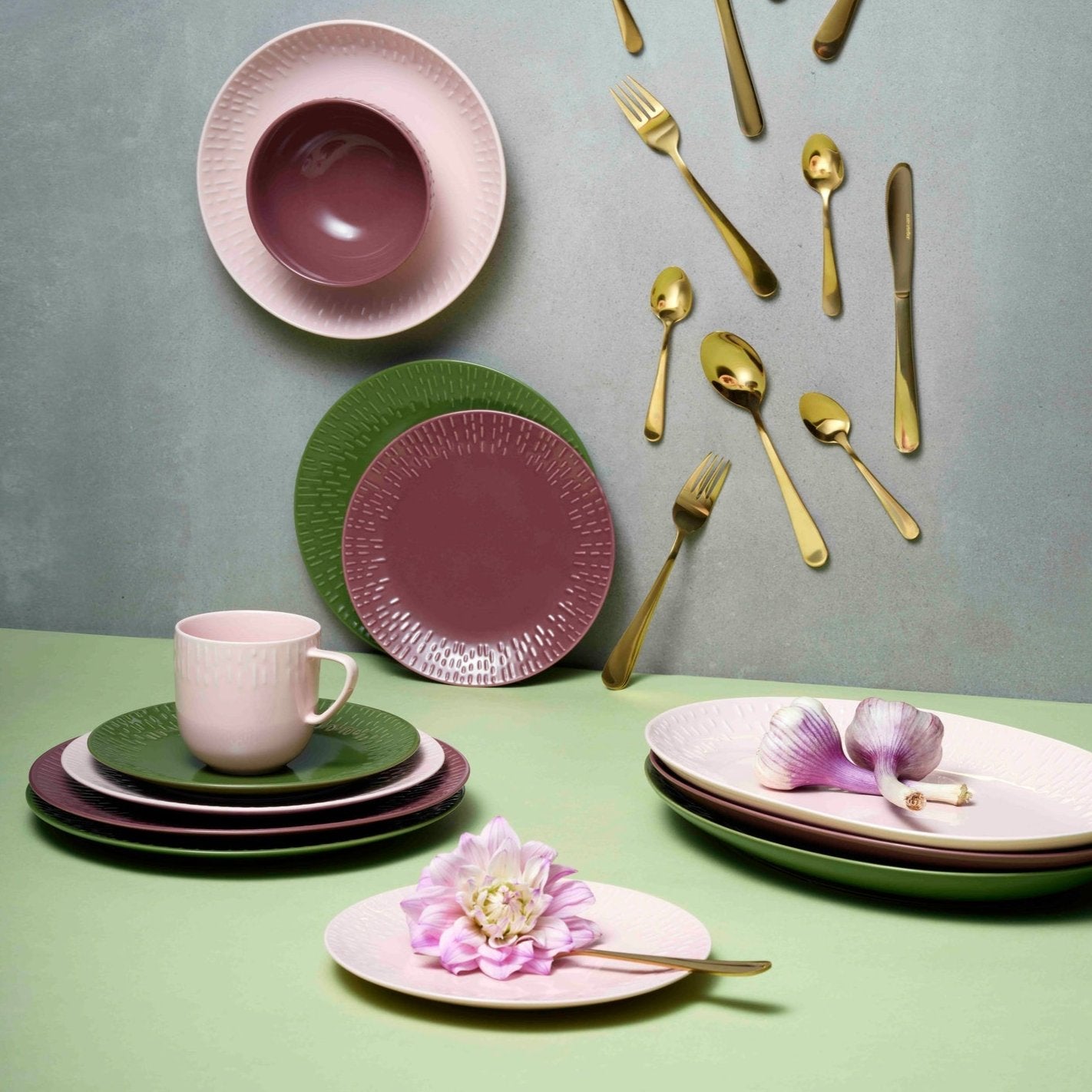 Confetti ovalt fad | Olive
