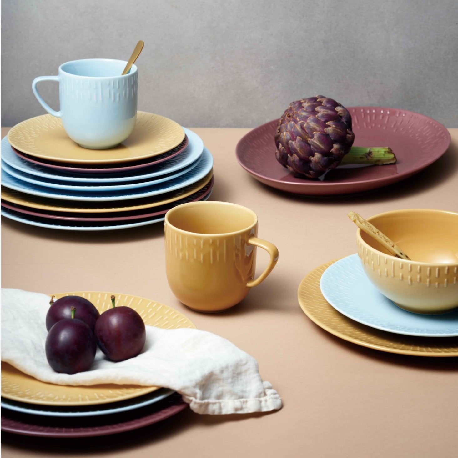 Confetti desserttallerken | Bordeaux