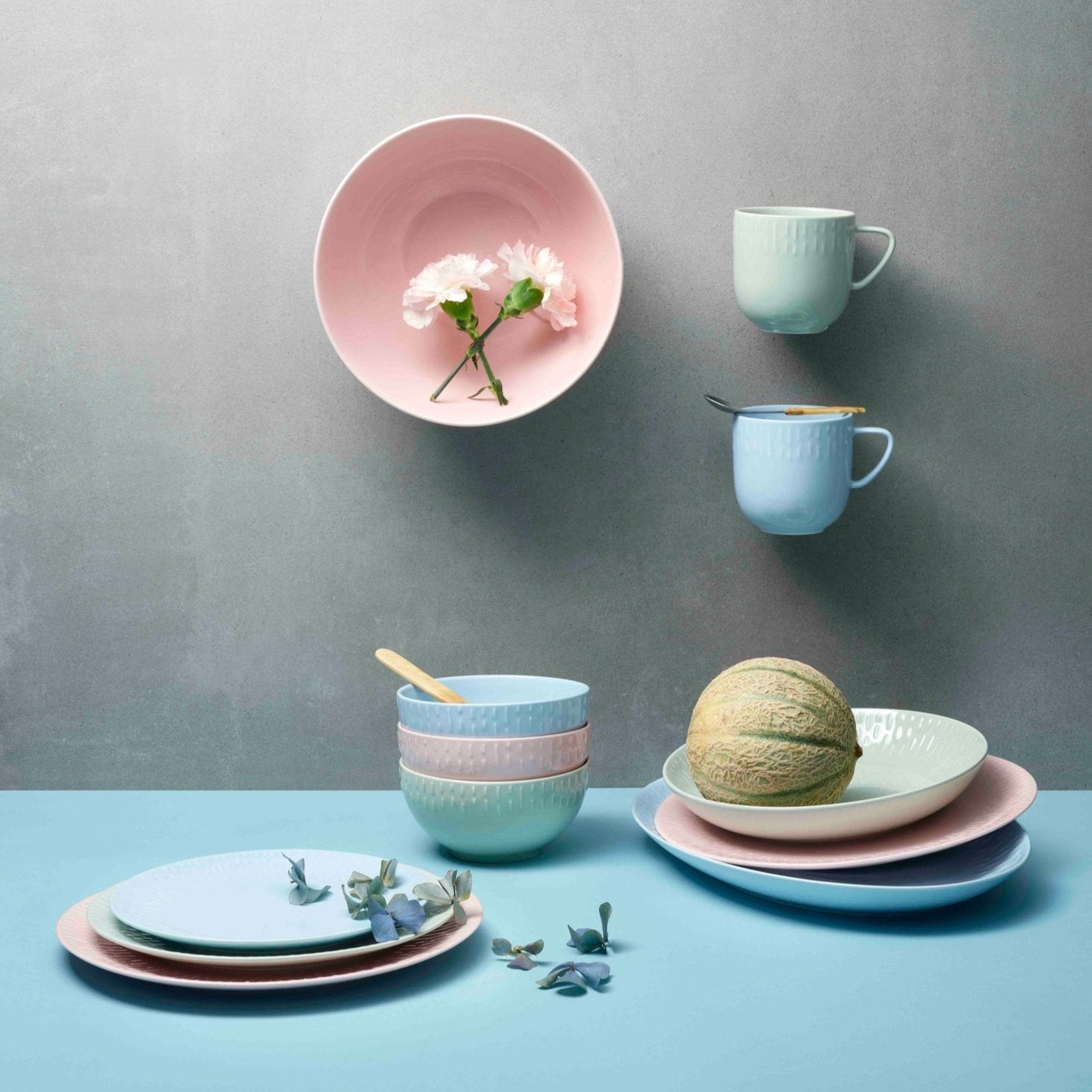 Confetti ovalt fad | Aqua