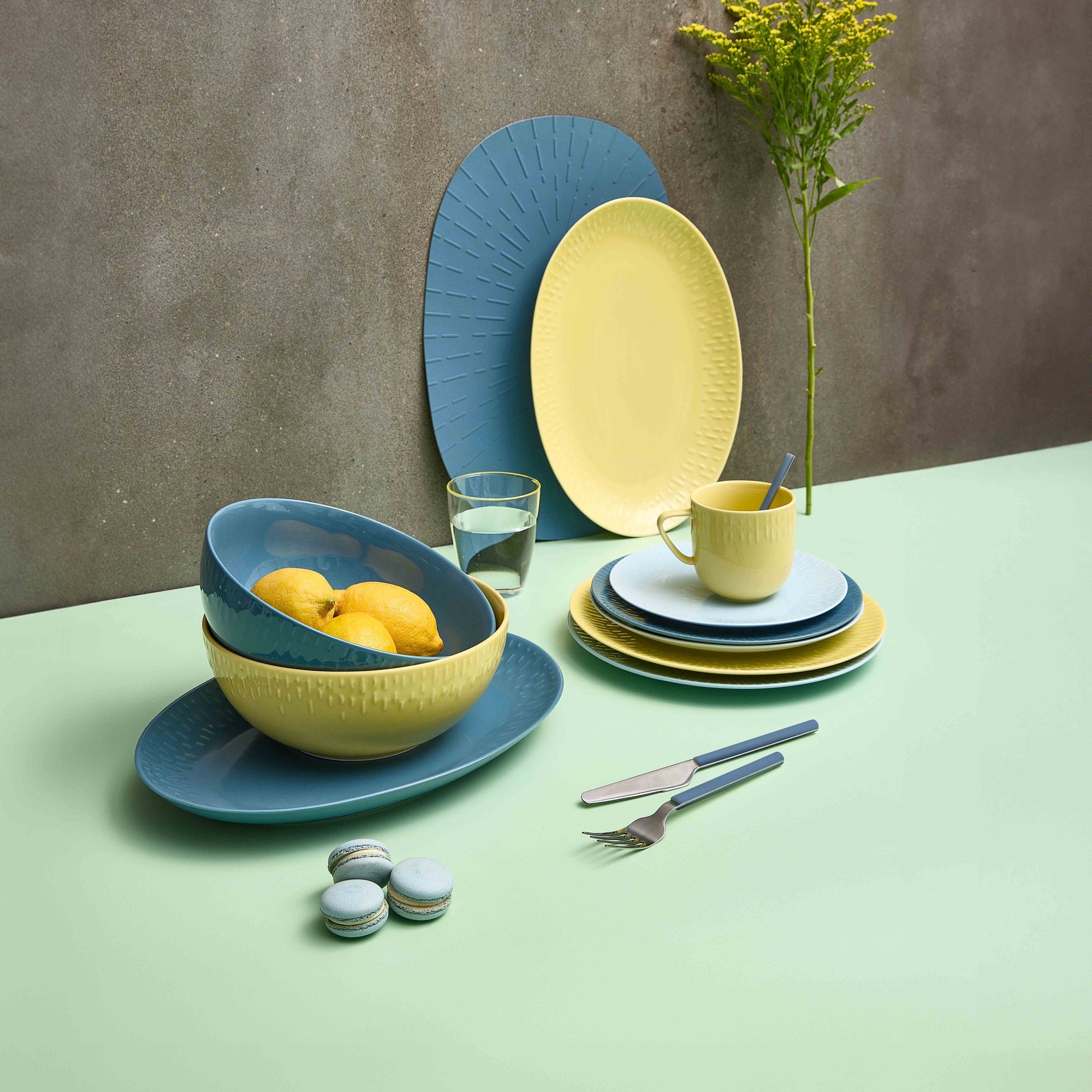 Confetti bestik 16 dele | Blueberry