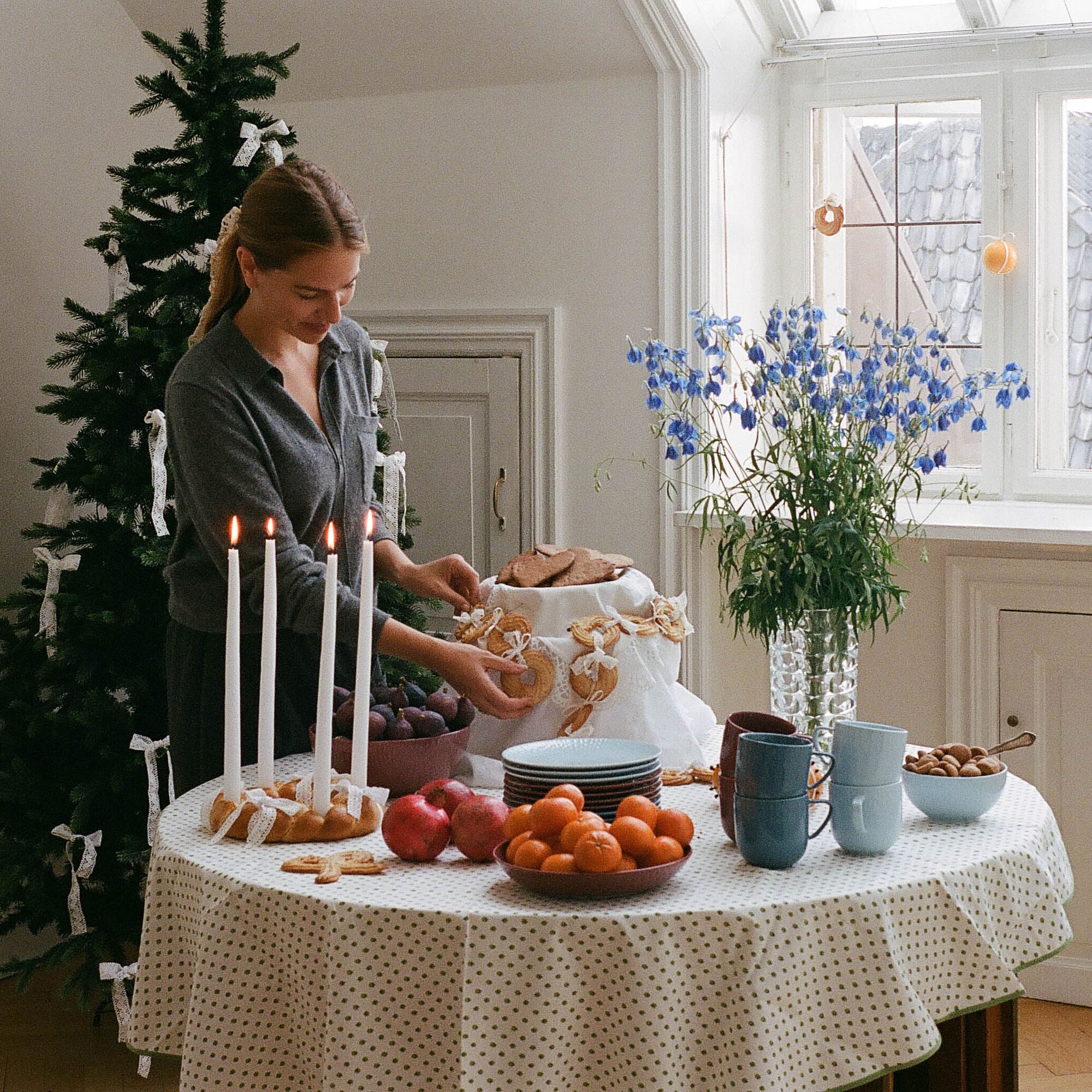 Confetti krus med hank | Blueberry